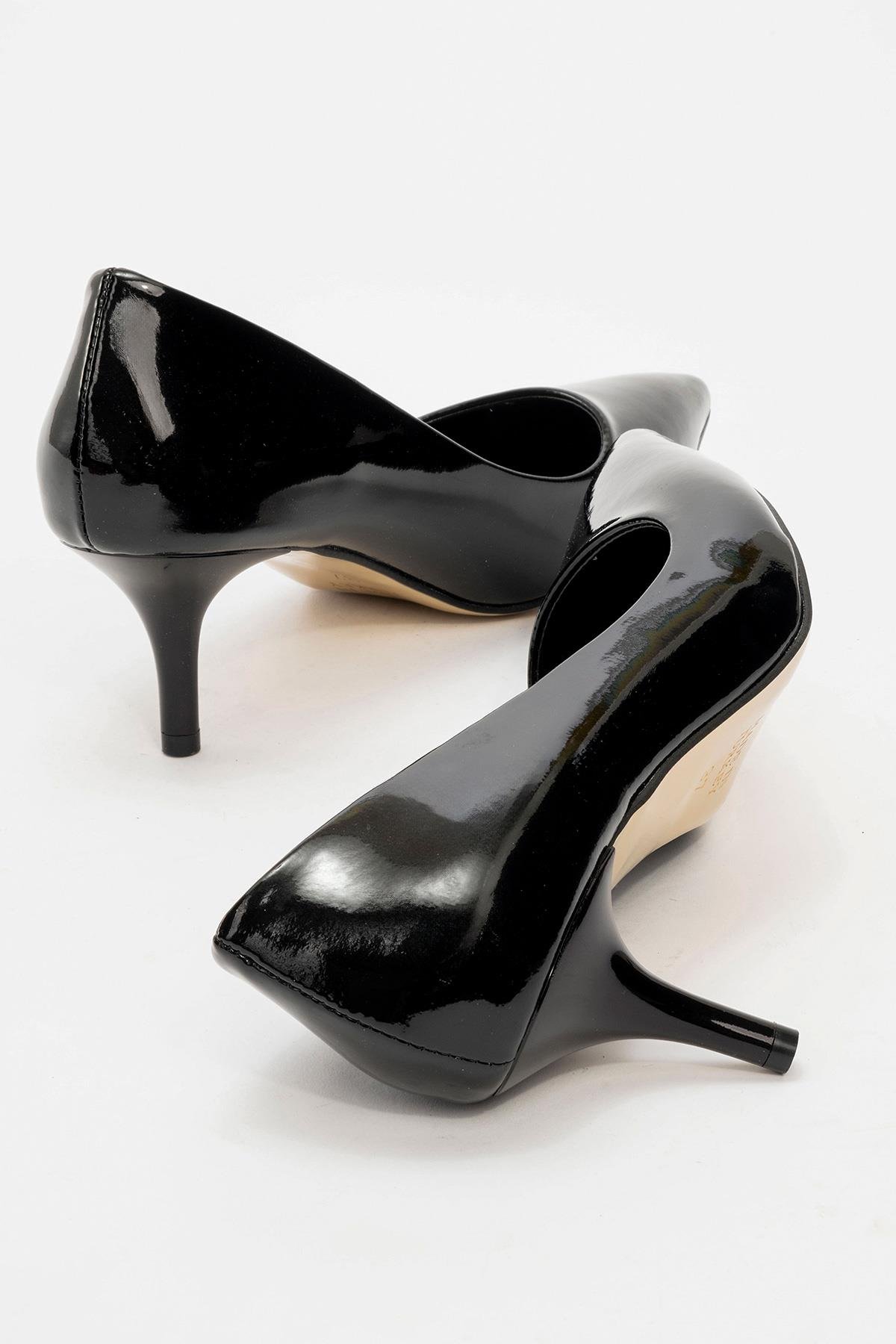 Kadın Sivri Burunlu Stiletto SİYAH RUGAN - Görsel 5