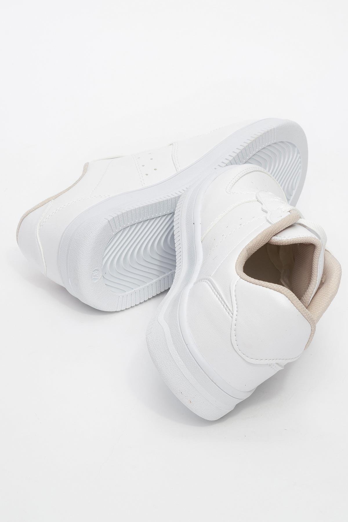 Bağlcıklı Erkek Spor Ayakkabı BEYAZ BEYAZ - Görsel 5