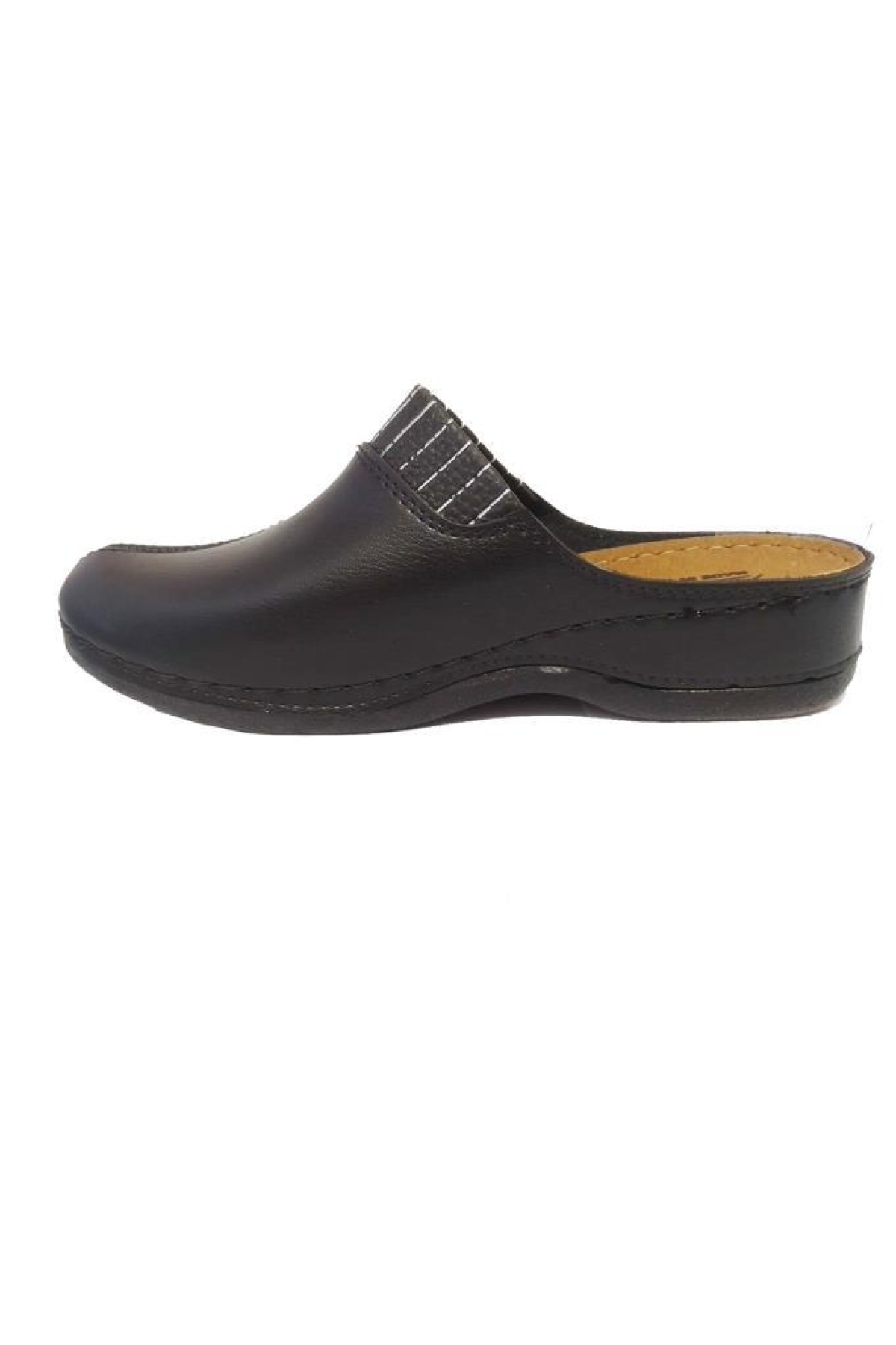 2560-24 Deri Anatomik Sabo Kadın Terlik - Görsel 3