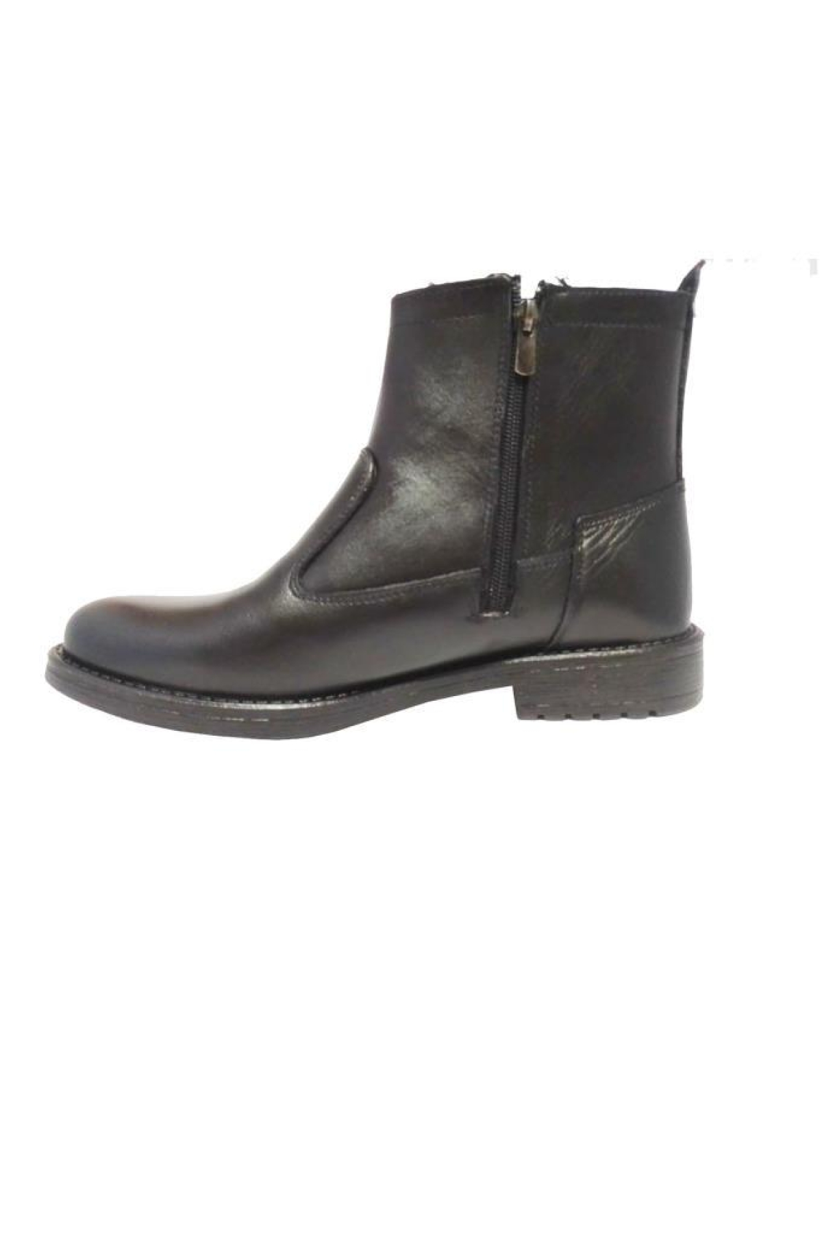 215-24 Hakiki Deri Anatomik Sıcak Kürk Astar Erkek Bot - Görsel 3