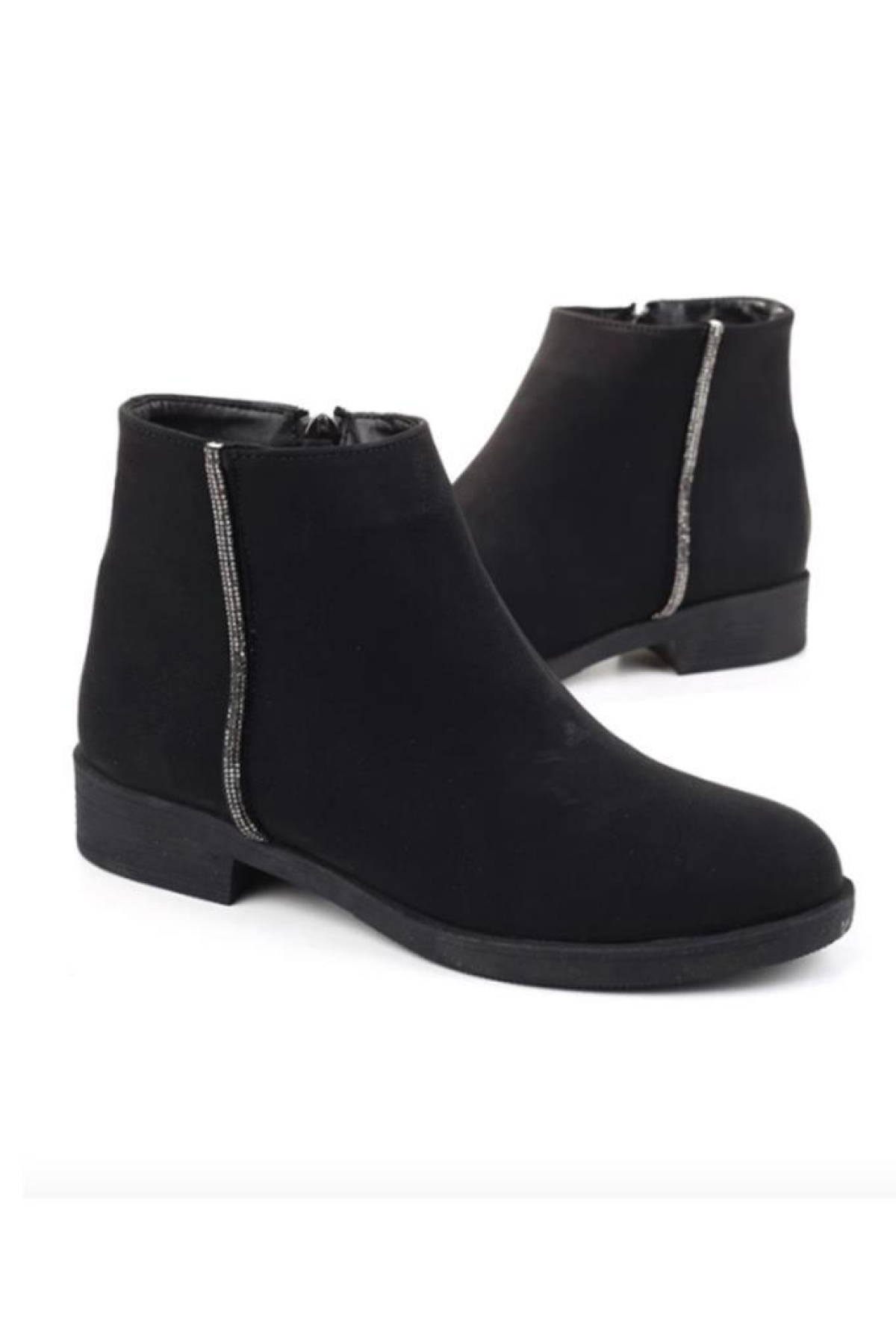 Sdf 153-24 Deri Fashion Fermuarlı Kadın Bot - Görsel 3