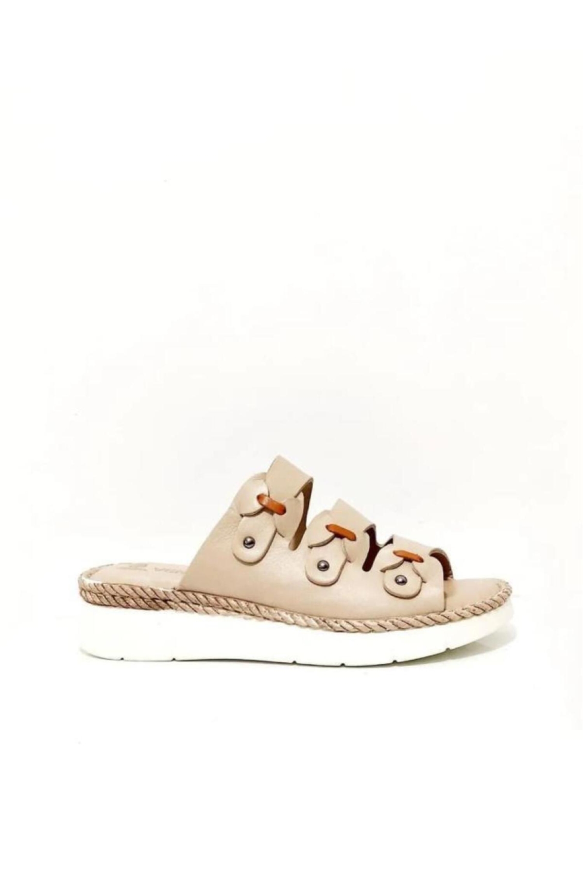 23028000Y Kadın Deri Terlik - Görsel 3