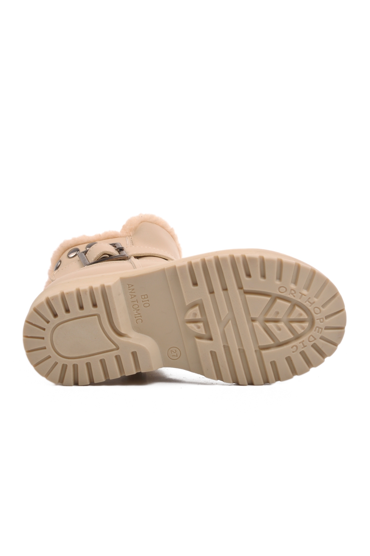 24064-P Bej İçi Polarlı Kız Çocuk Bot - Görsel 6