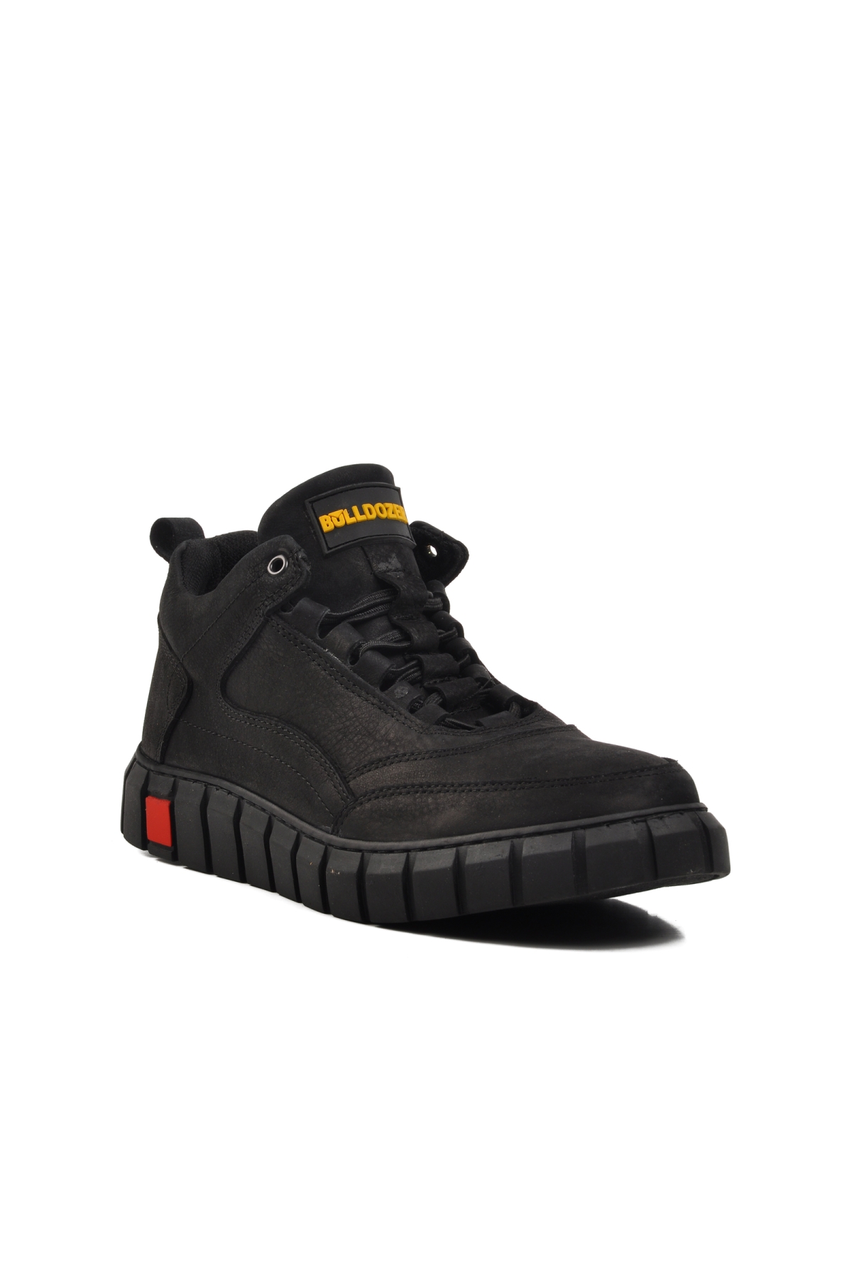 240015 Siyah Nubuk Hakiki Deri Erkek Bot - Görsel 4