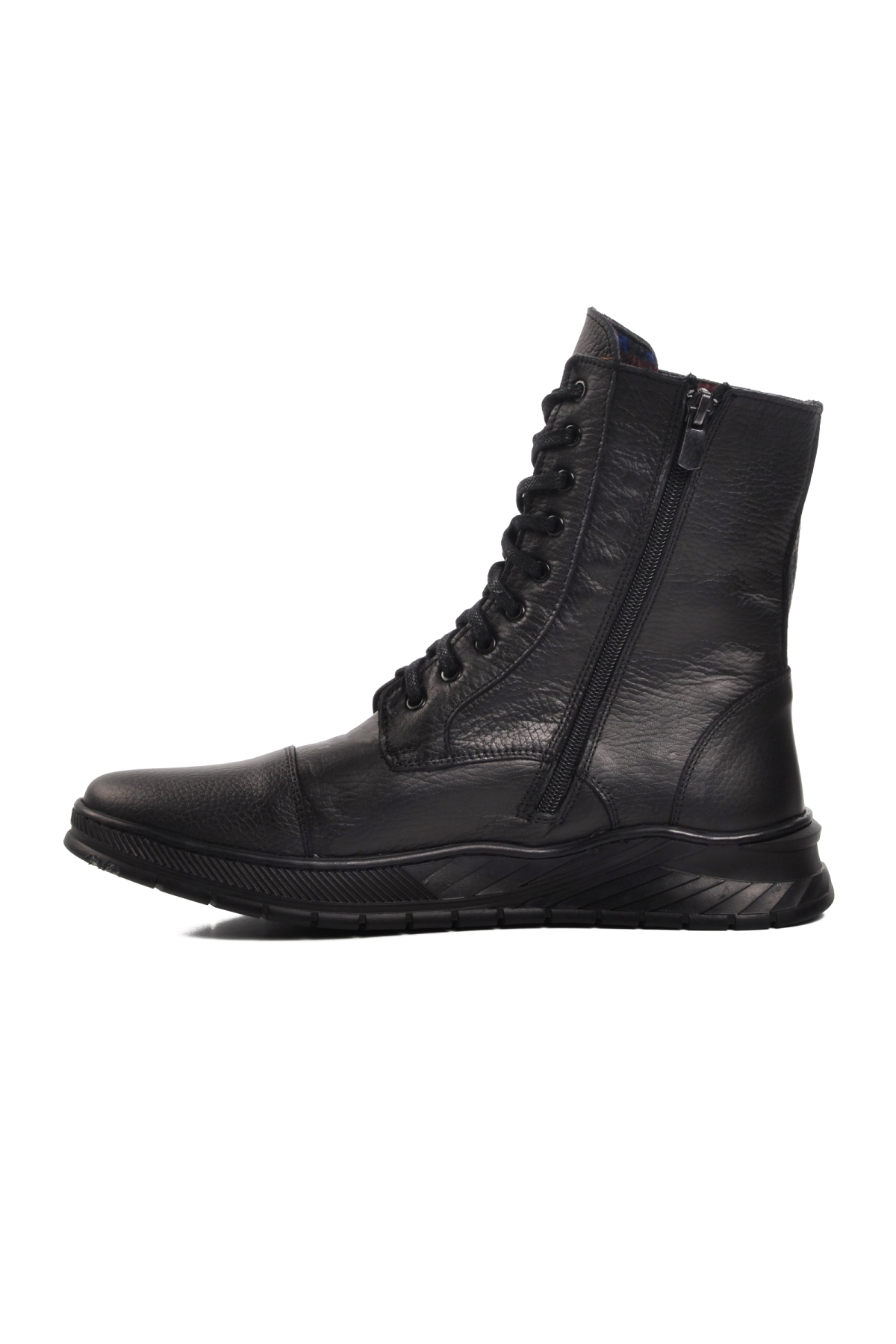 Tervolina Siyah Hakiki Deri Erkek Bot - Görsel 3