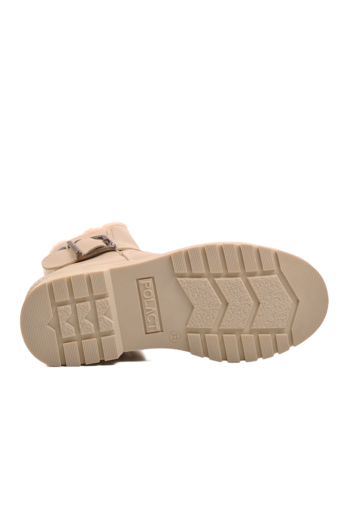 24064-F Bej İçi Polarlı Kız Çocuk Bot - Görsel 6