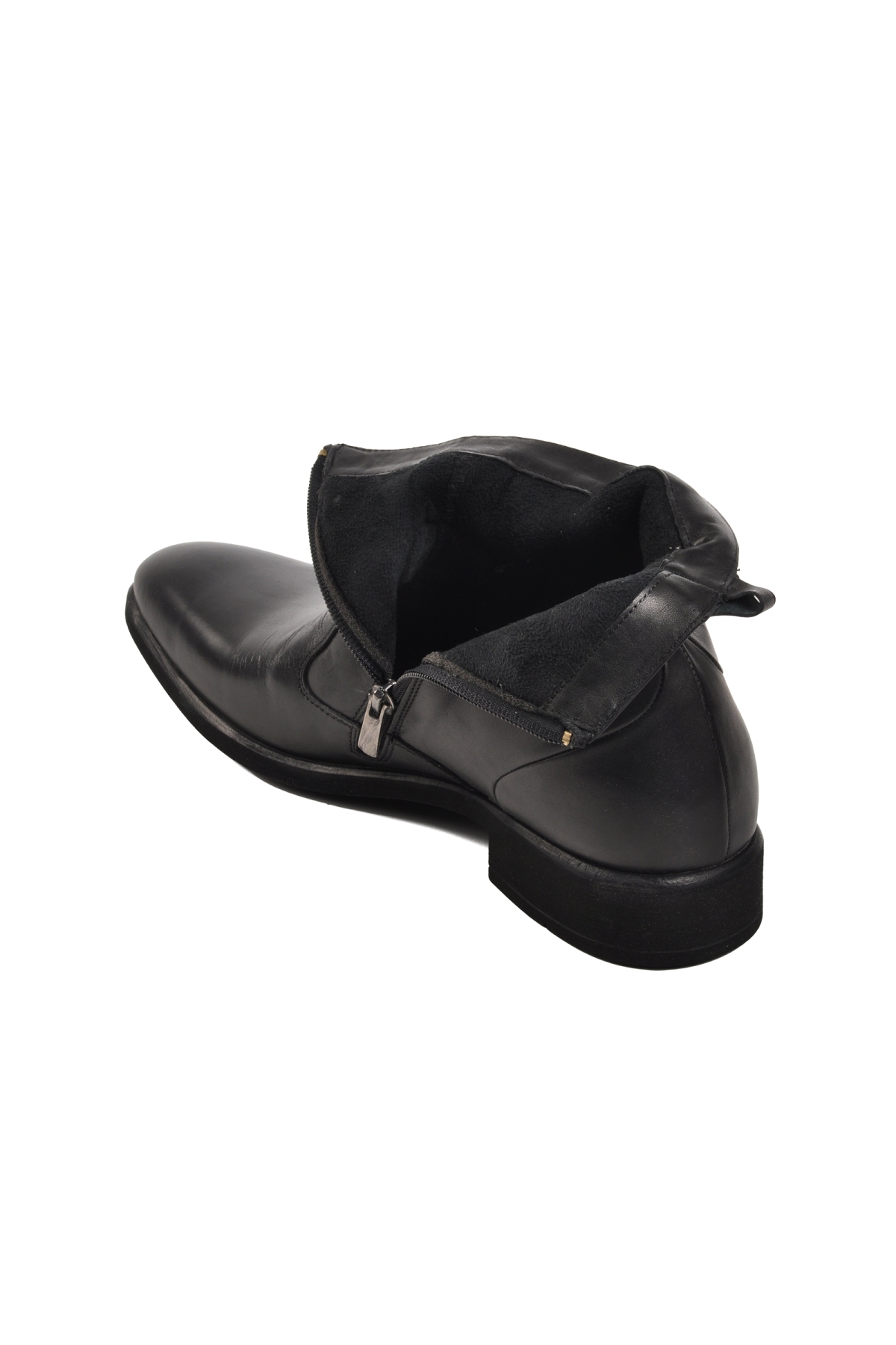 00705 Siyah Hakiki Deri Erkek Bot - Görsel 5