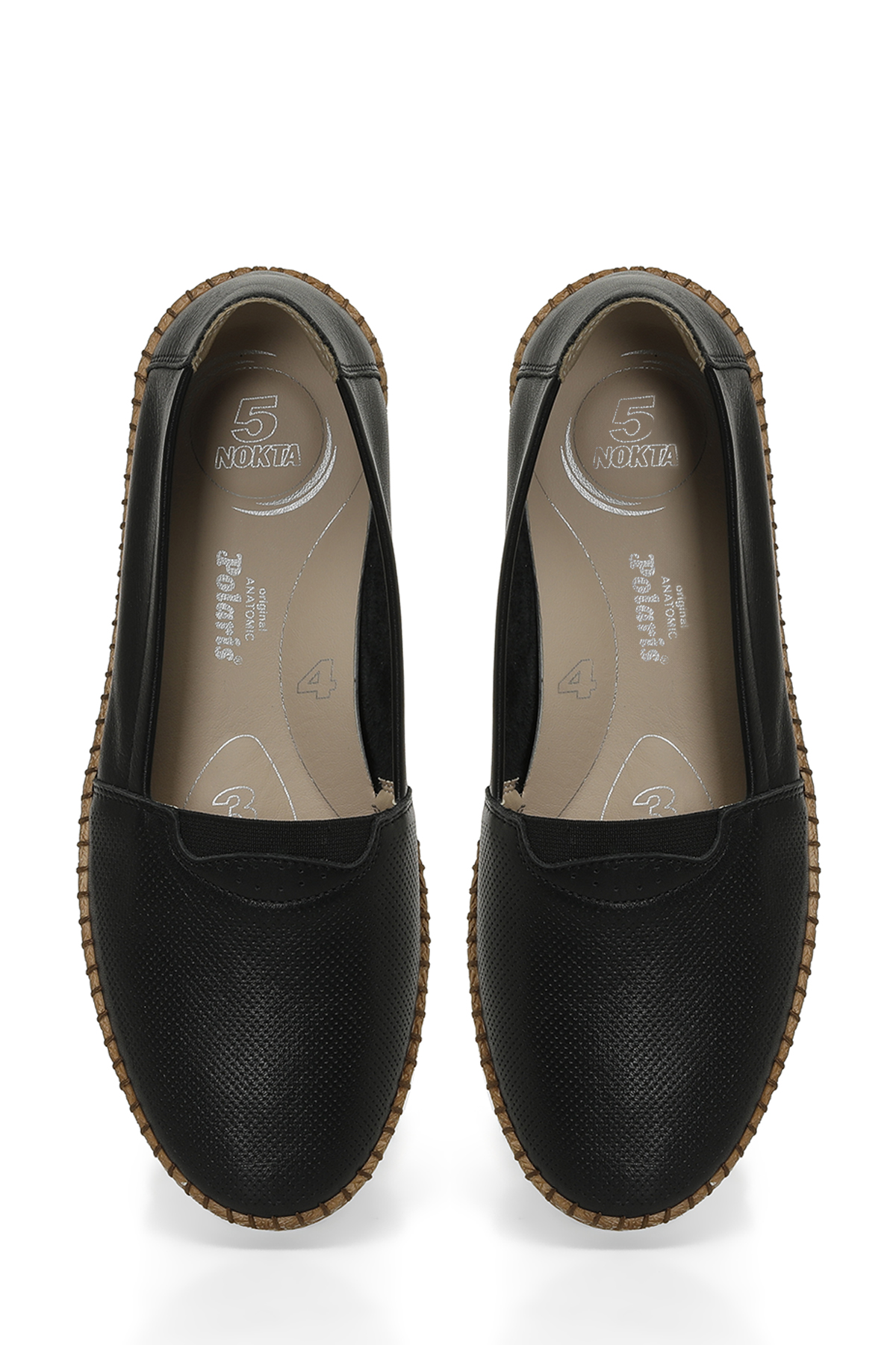 Polaris 5 Nokta 105446.Z5FX Siyah Kadın Düz Ayakkabı - Görsel 5