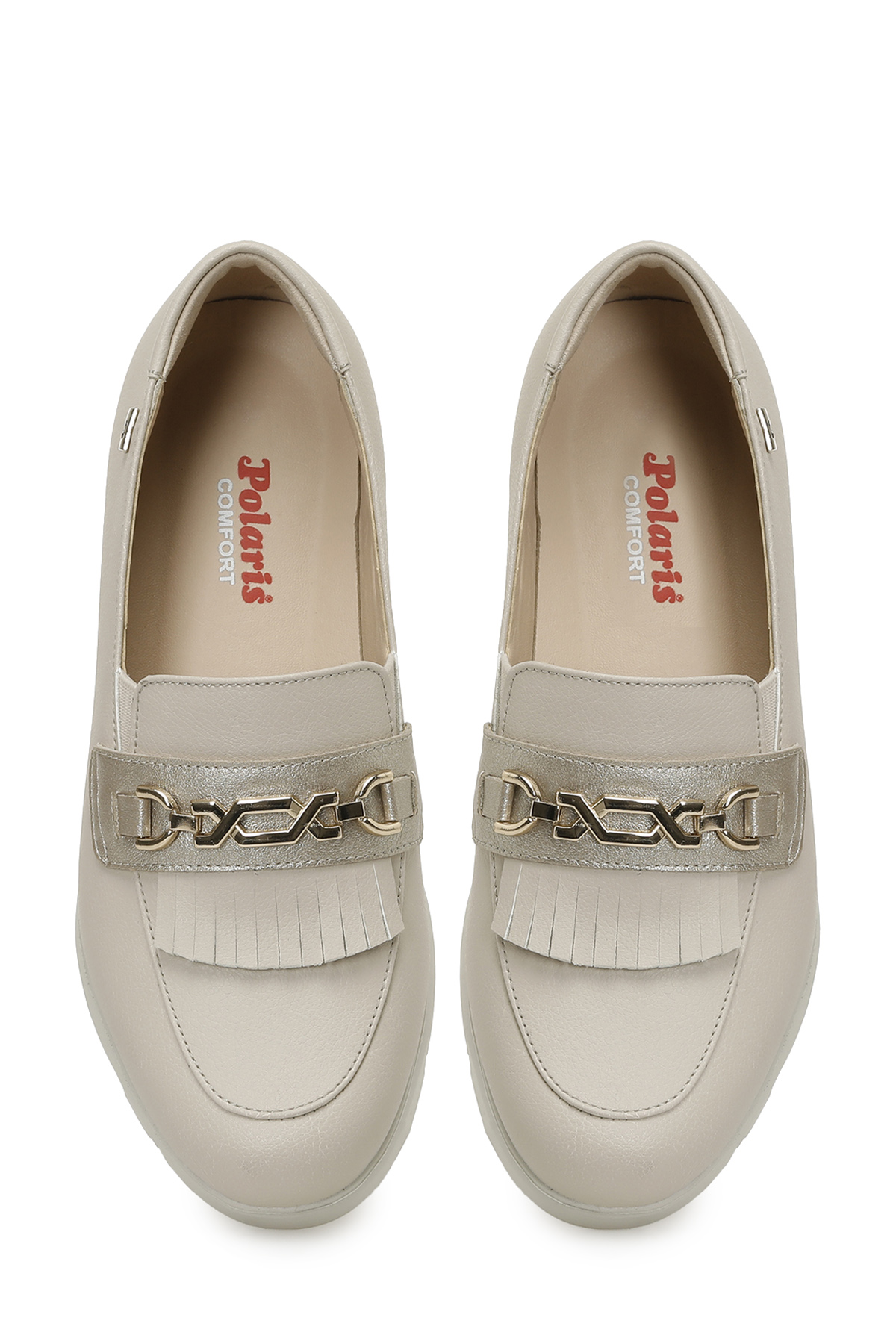 166010.Z5FX Bej Kadın Loafer - Görsel 5