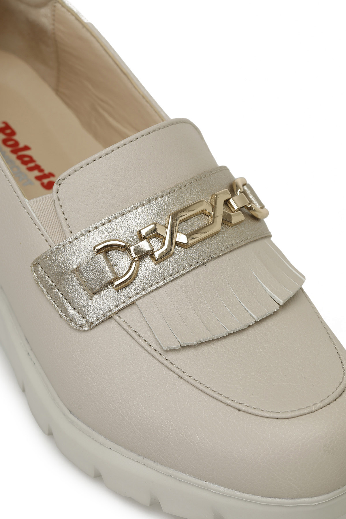 166010.Z5FX Bej Kadın Loafer - Görsel 8