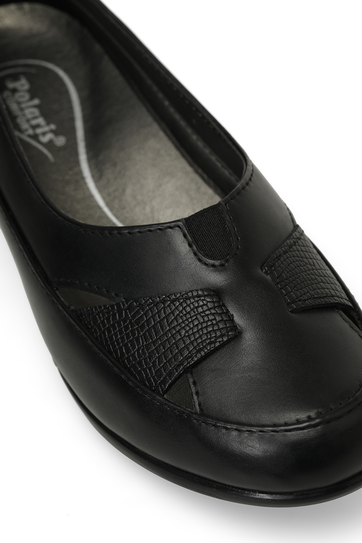 Polaris 166006.Z5FX Siyah Kadın Dolgu Topuk Ayakkabı - Görsel 8