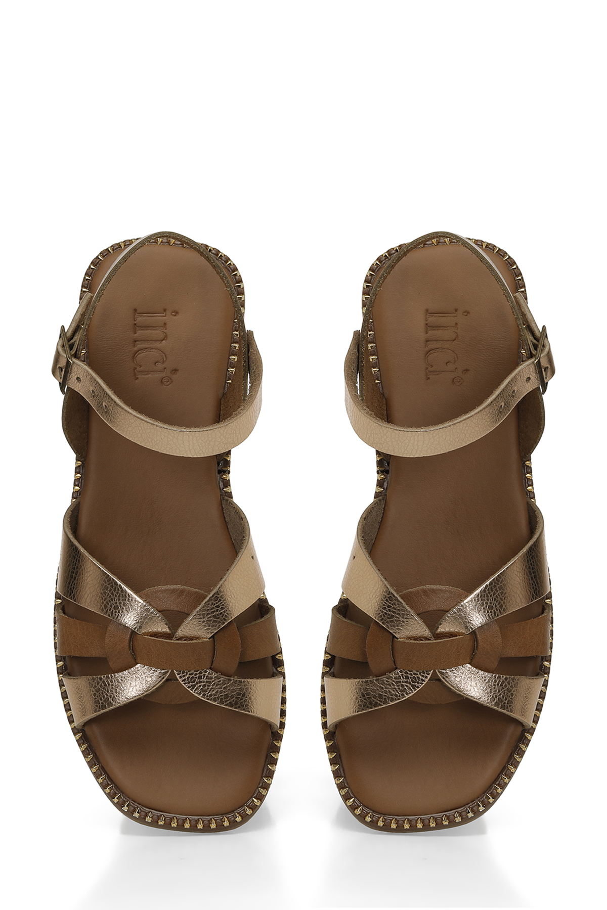 INCI ARIA 5FX Taba Kadın Düz Sandalet - Görsel 5