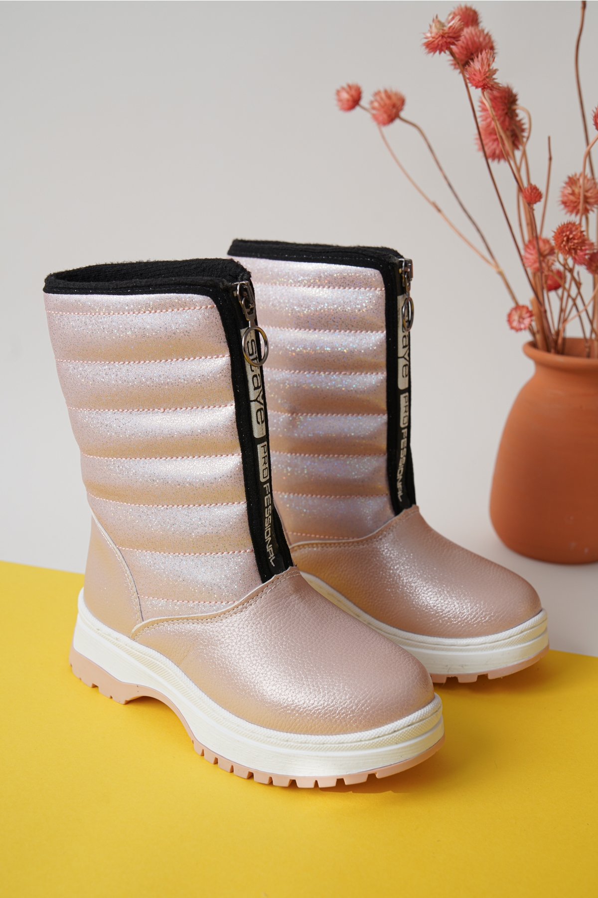 Garantili D078 Günlük Ortopedik Kız Çocuk Soğuk Geçirmez Bot - Görsel 2