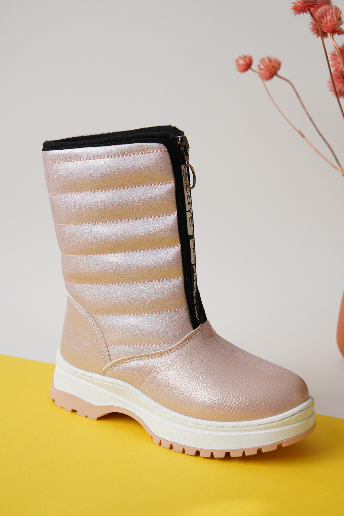 Garantili D078 Günlük Ortopedik Kız Çocuk Soğuk Geçirmez Bot - Görsel 3