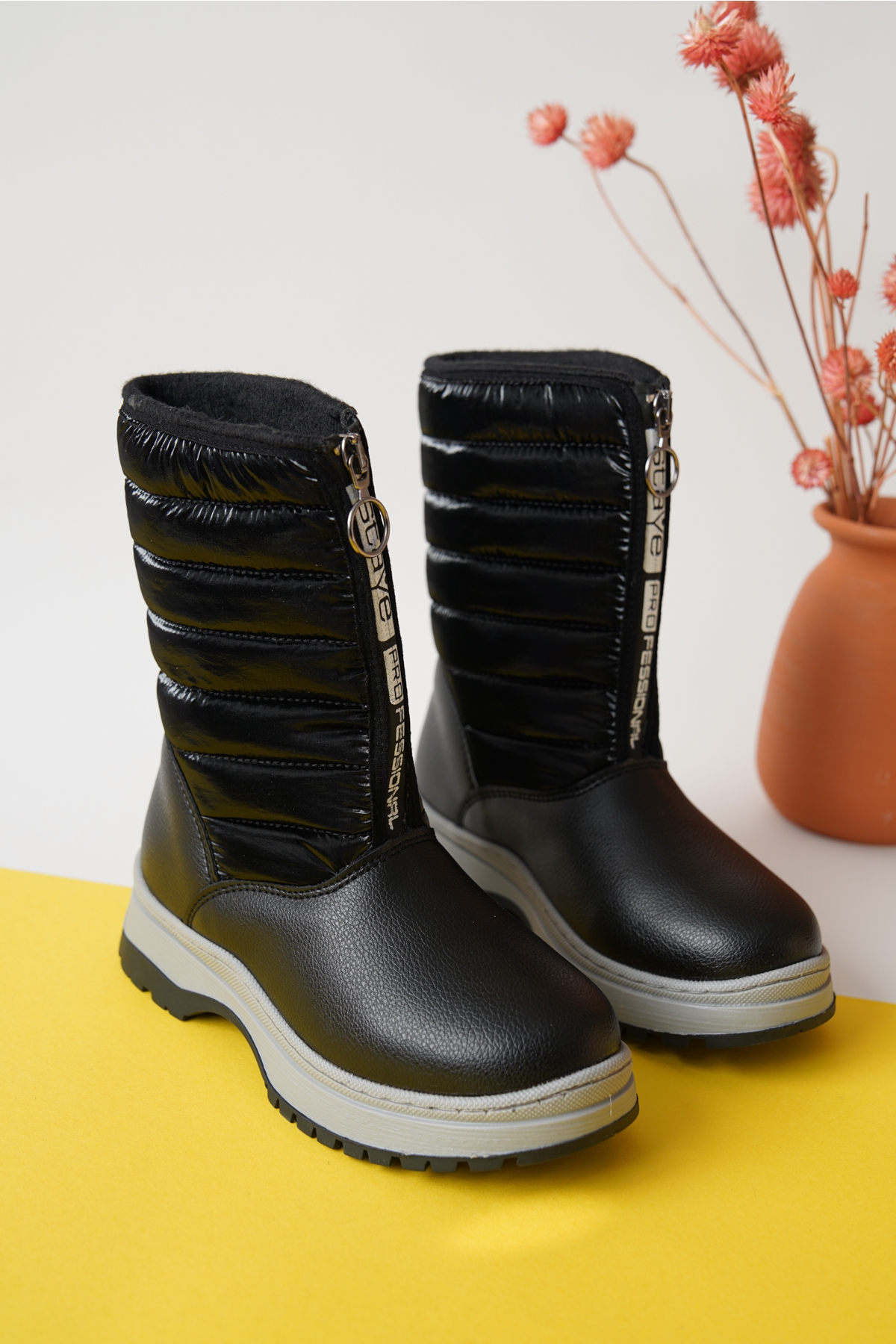 Garantili D078 Günlük Ortopedik Kız Çocuk Soğuk Geçirmez Bot - Görsel 3