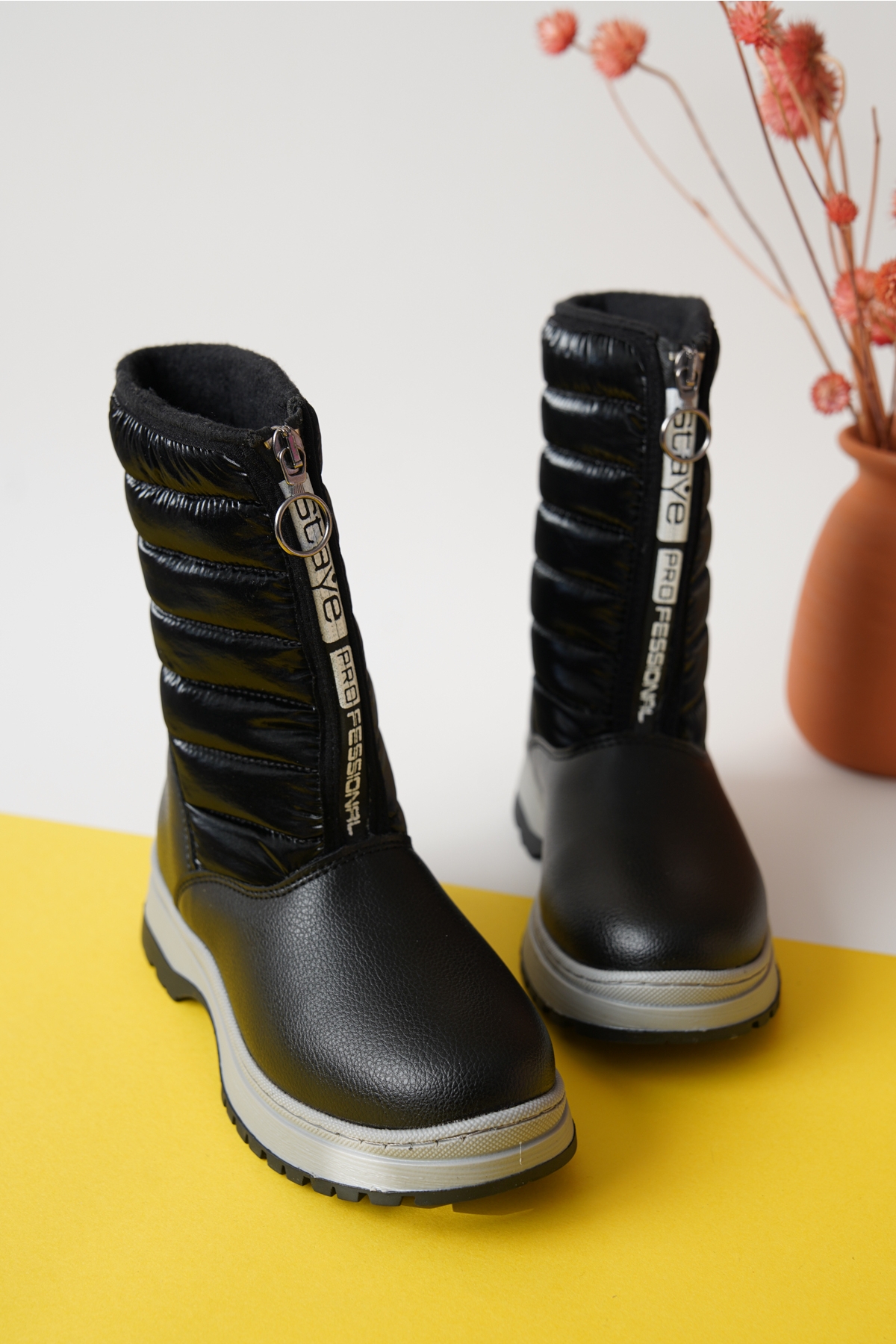 Garantili D078 Günlük Ortopedik Kız Çocuk Soğuk Geçirmez Bot - Görsel 4