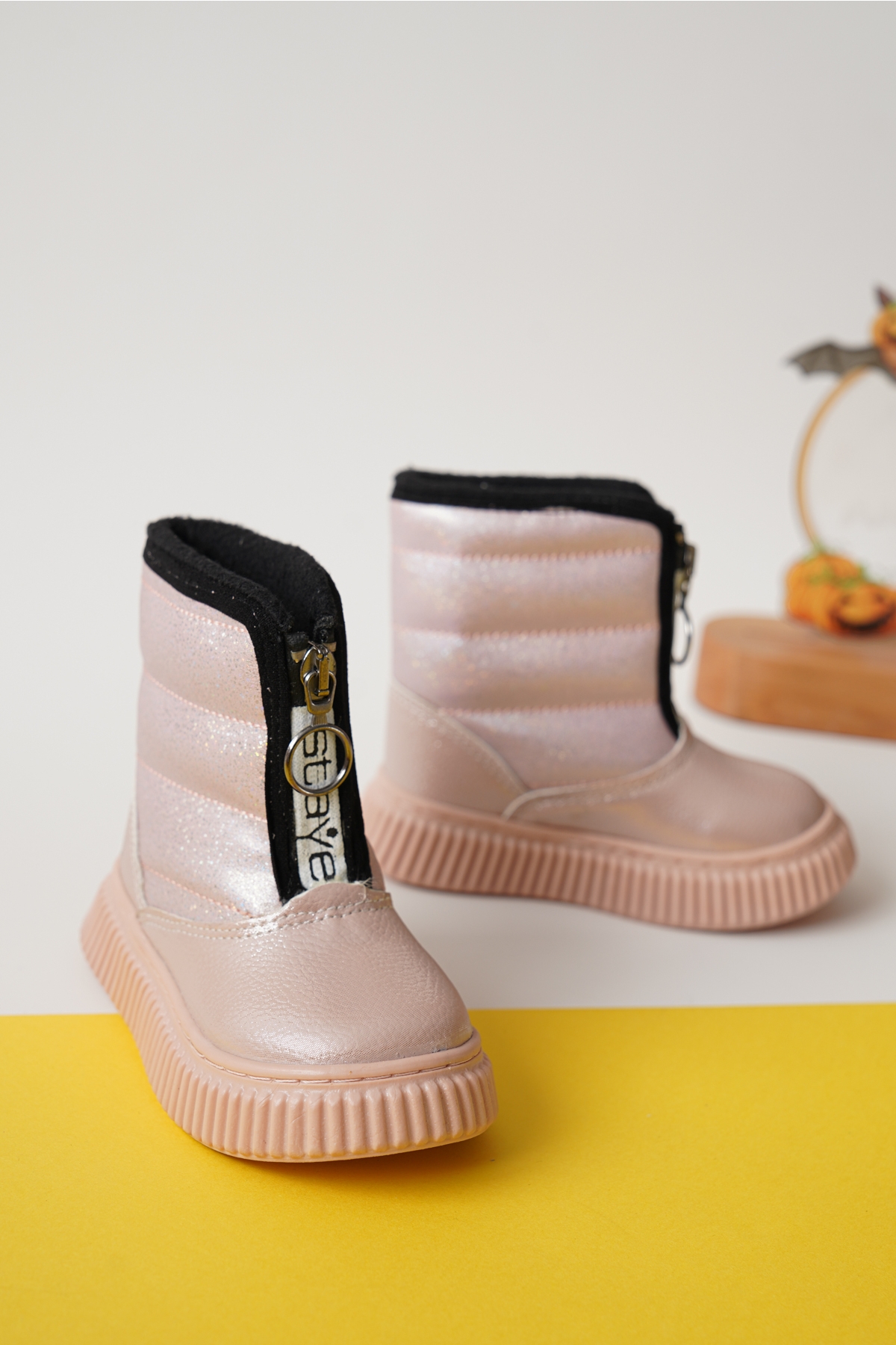 Daxtors Daxtors Pembe Garantili D482 Günlük Ortopedik Kız Çocuk Soğuk Geçirmez Bot | Flo Pembe - 3. görsel