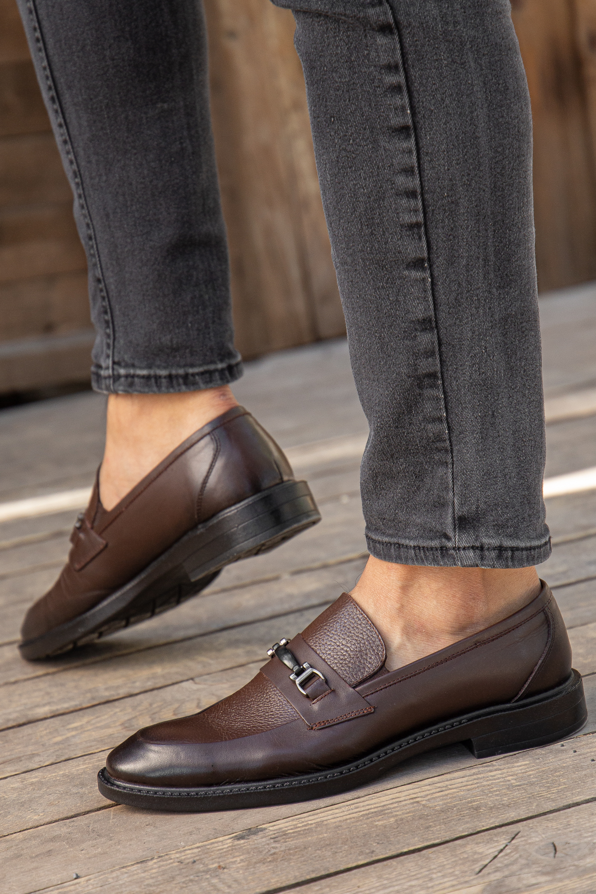 D0699 Günlük Ortopedik Hakiki Deri Erkek Klasik Ayakkabı - Görsel 5