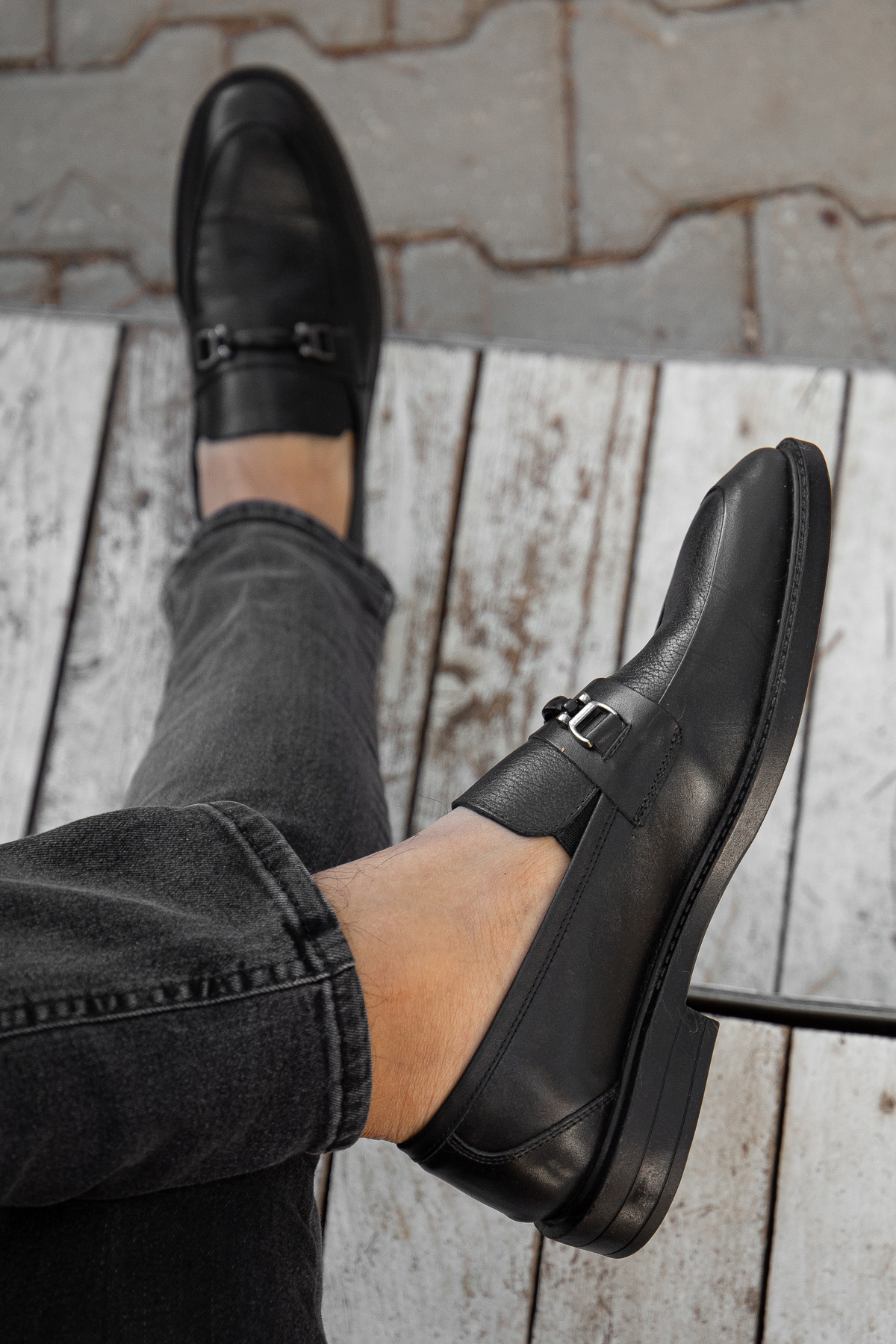 D0699 Günlük Ortopedik Hakiki Deri Erkek Klasik Ayakkabı - Görsel 2