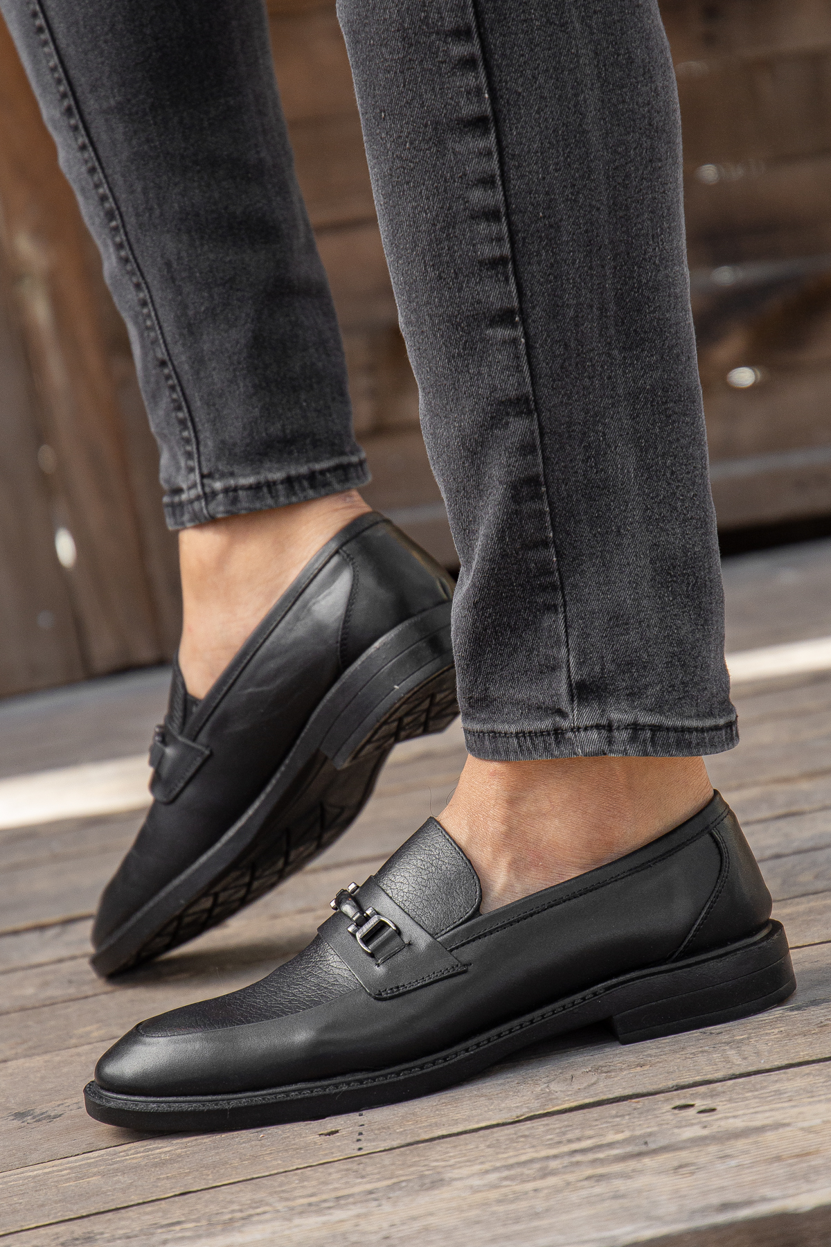 D0699 Günlük Ortopedik Hakiki Deri Erkek Klasik Ayakkabı - Görsel 4