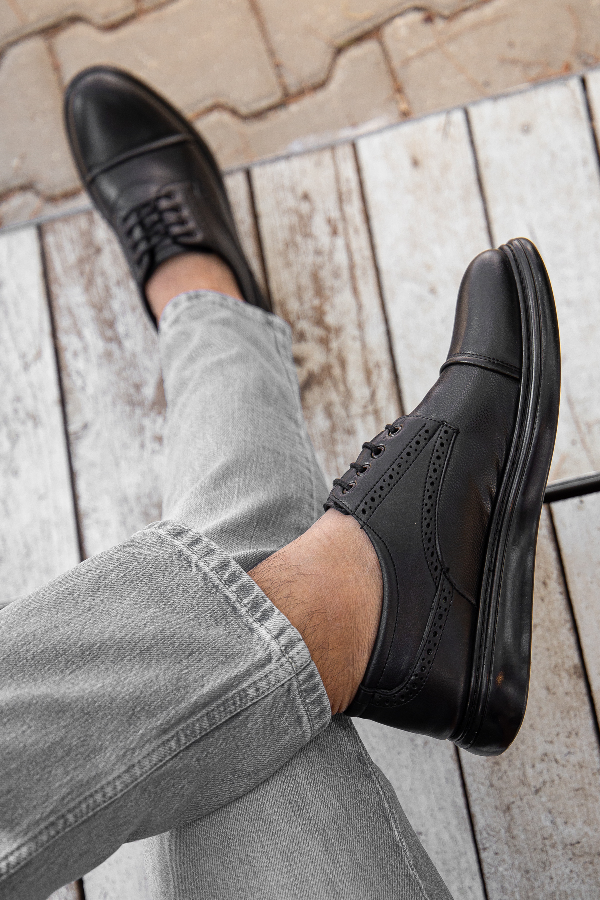 D0235 Günlük Ortopedik Erkek Klasik Garantili Ayakkabı - Görsel 6