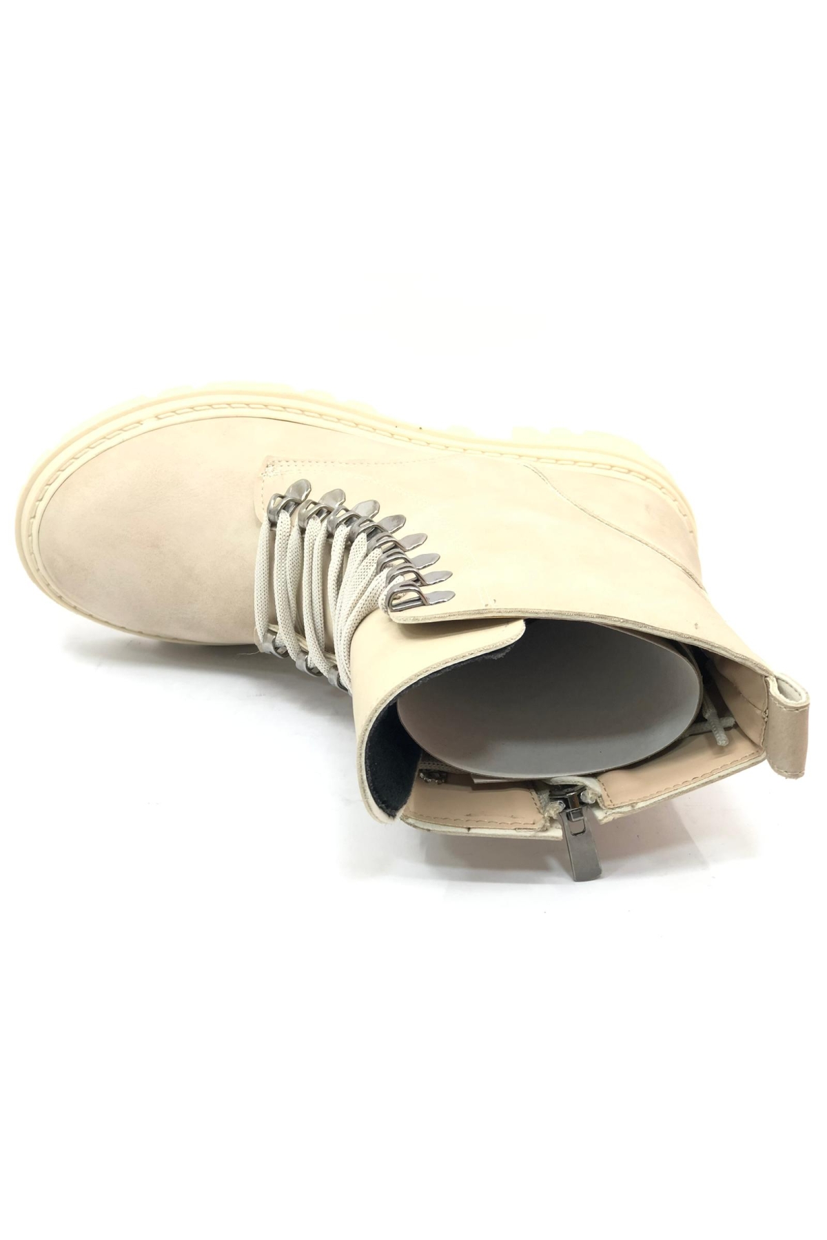 Mehtap Kauçuk Taban Kopçalı Postal Kadın Bot - Görsel 5