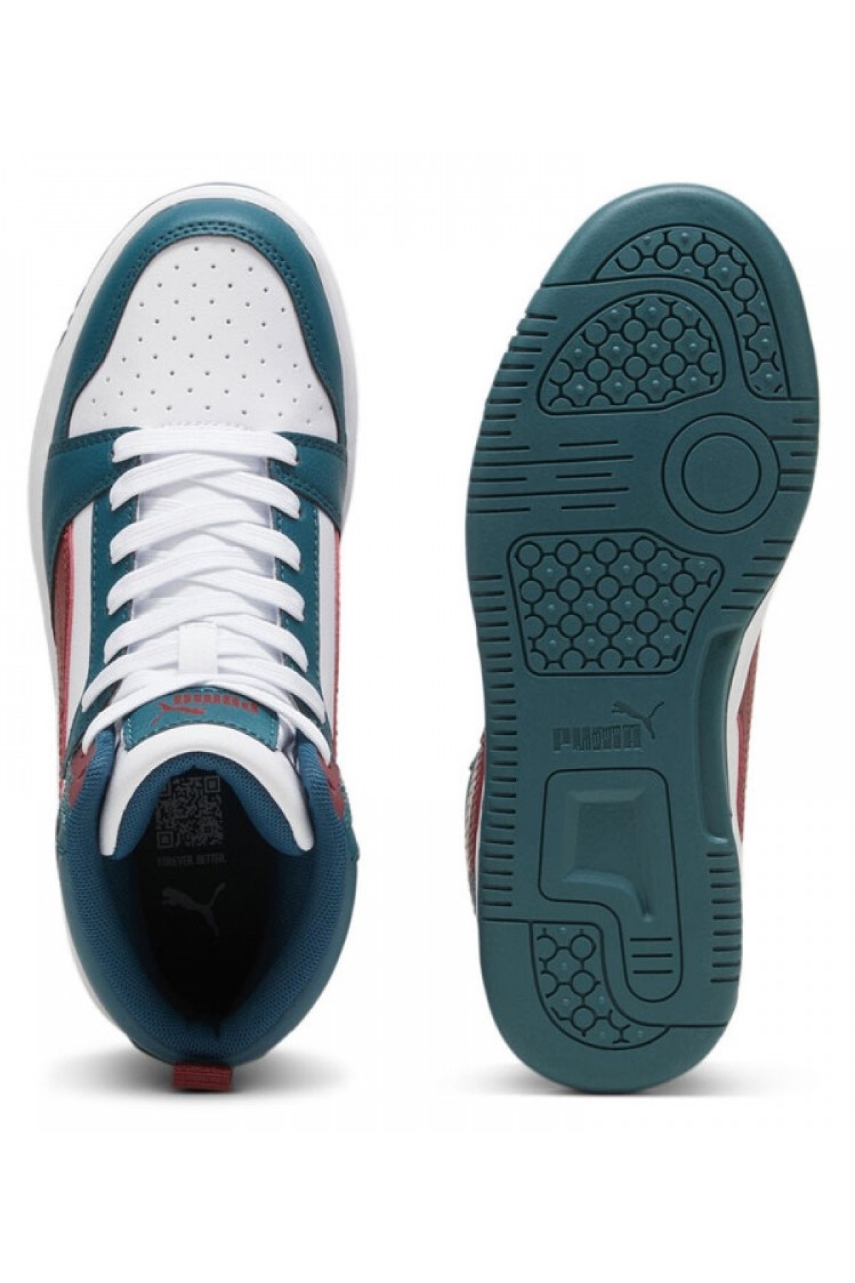 Puma Rebound V6 Mid Jr 393831 Boğazlı Unisex Spor Ayakkabı - Görsel 7