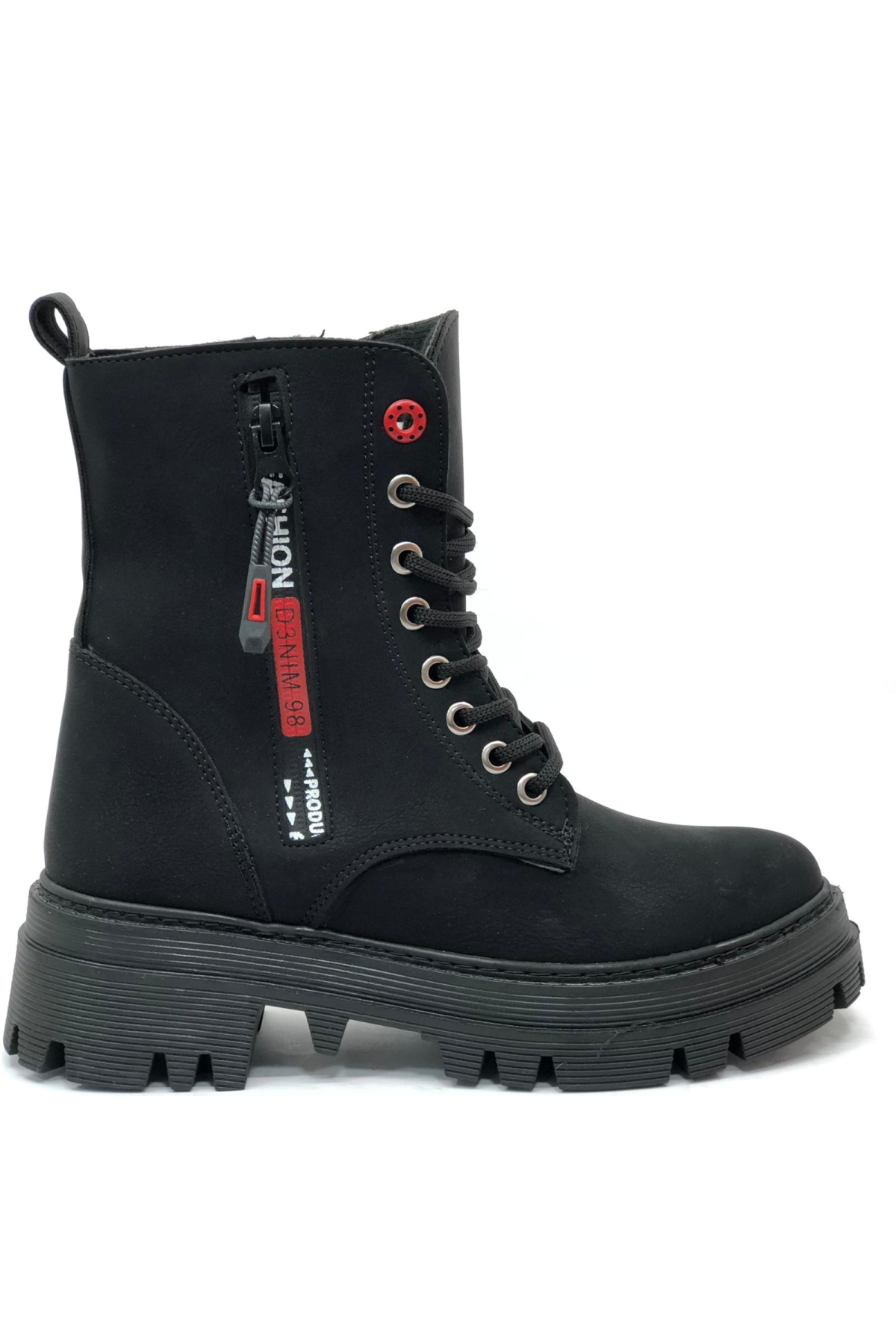 Süs Fermuar Detaylı Kaymaz Taban Kadın Postal Bot - Görsel 2