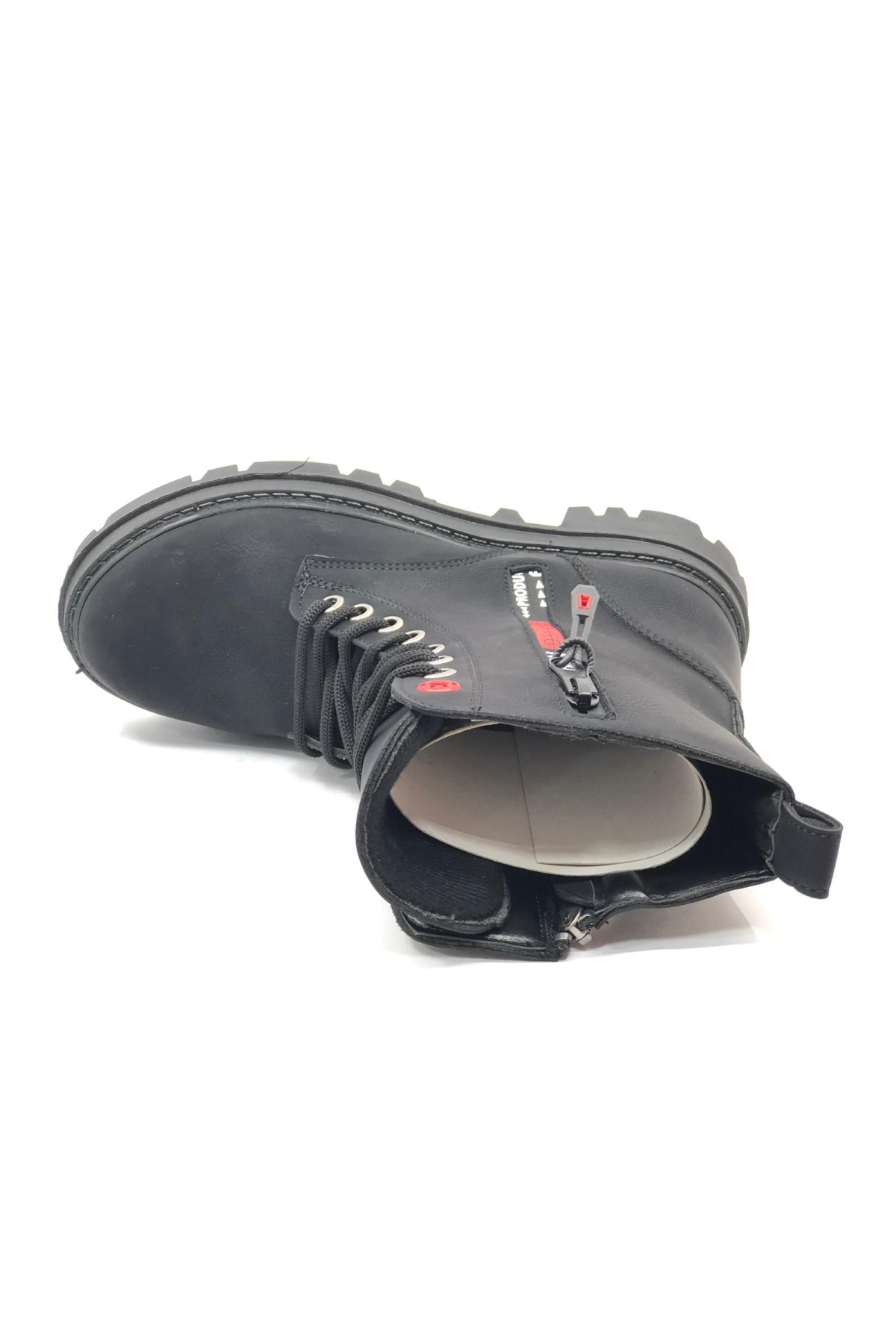 Süs Fermuar Detaylı Kaymaz Taban Kadın Postal Bot - Görsel 5