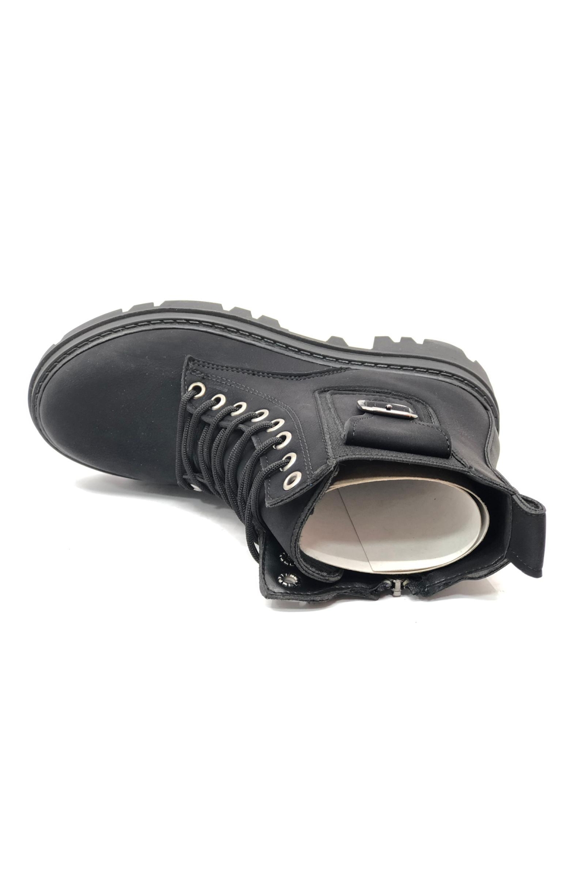 Süs Toka Detaylı Kaymaz Taban Kadın Kısa Postal Bot - Görsel 5