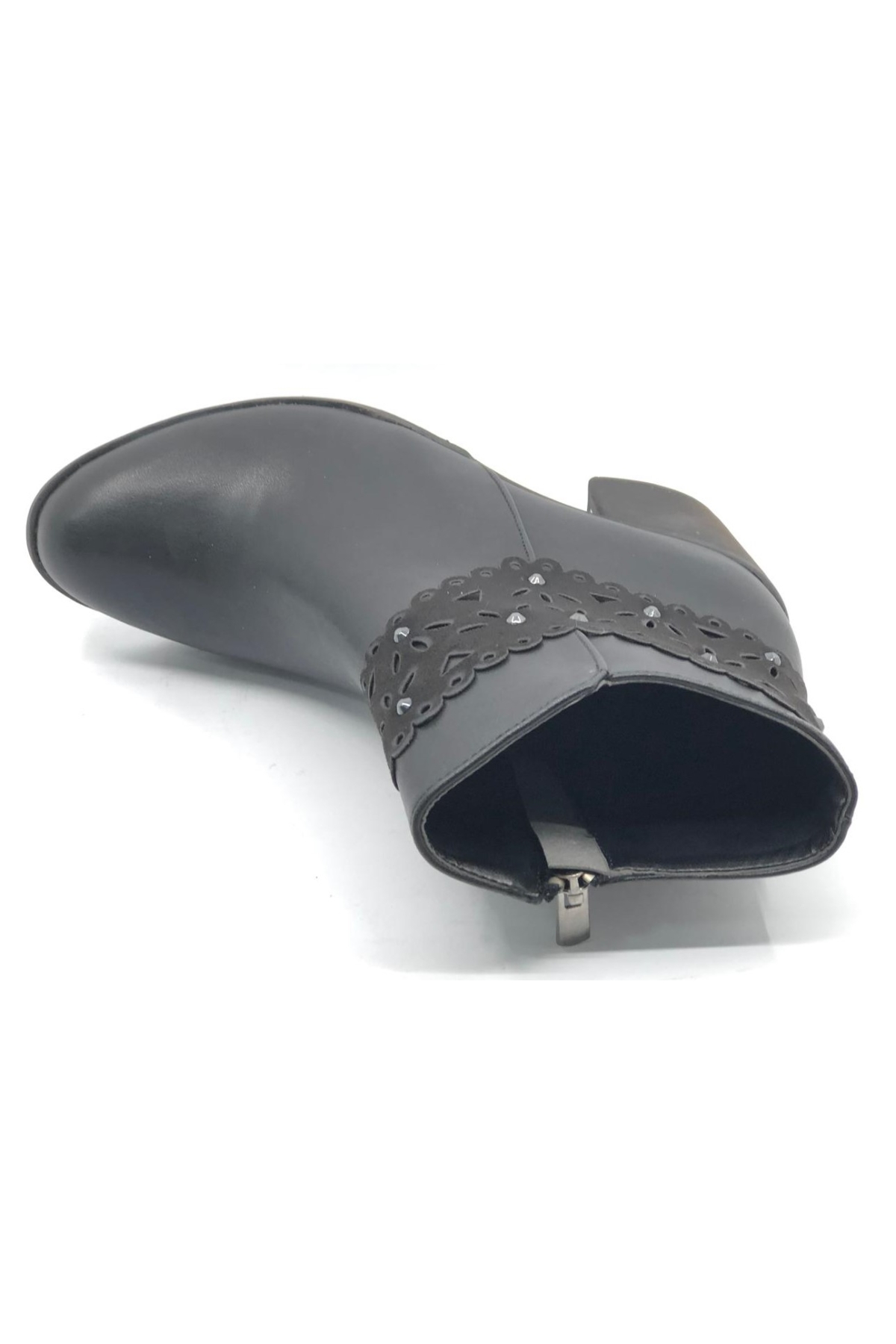 Bilek Taş Detaylı Topuklu Kadın Bot - Görsel 5