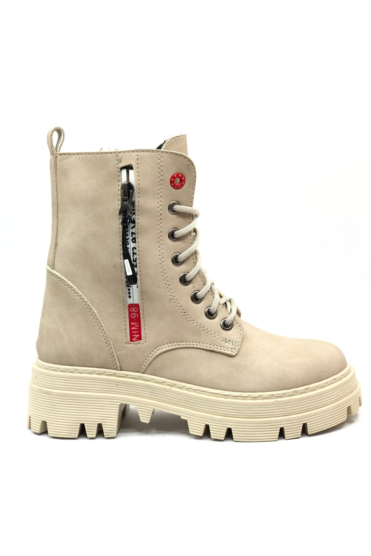 Süs Fermuar Detaylı Kaymaz Taban Kadın Postal Bot - Görsel 2