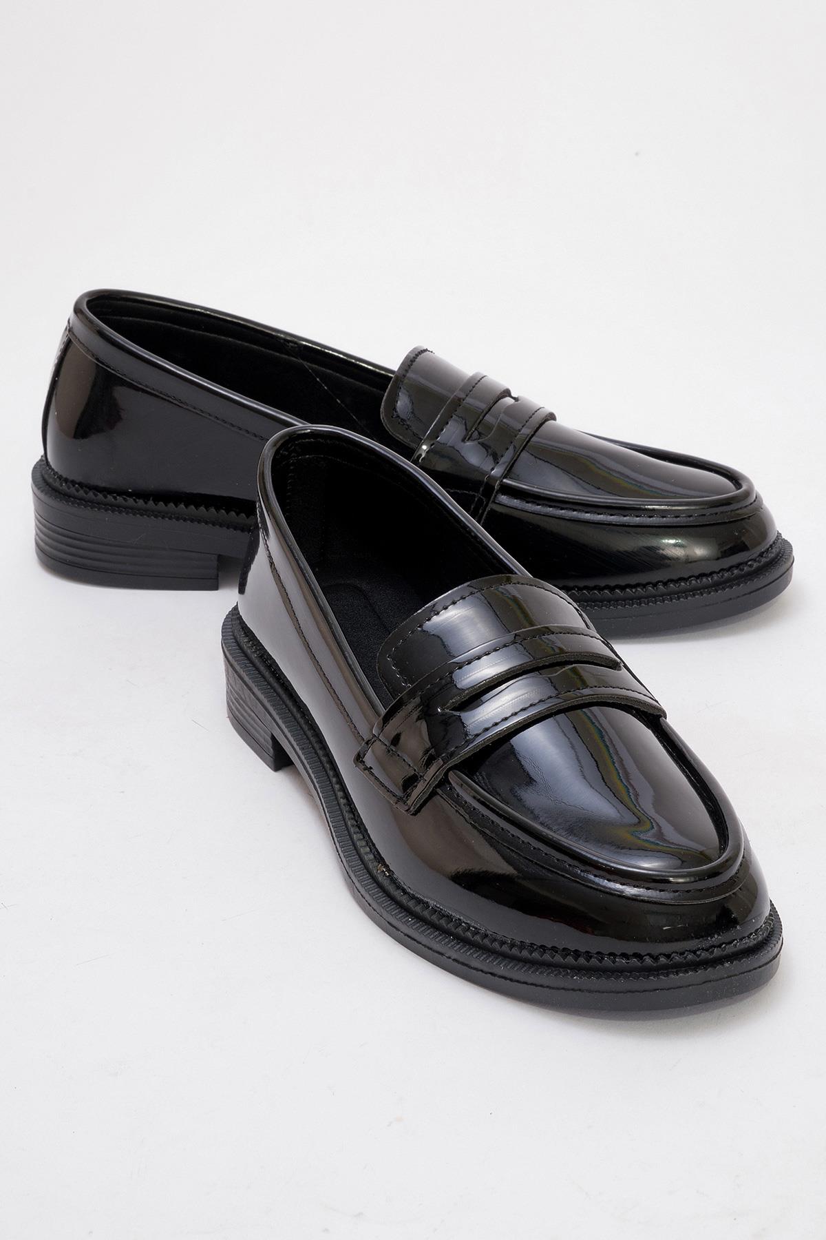 Kadın Loafer Ayakkabı SİYAH RUGAN - Görsel 2