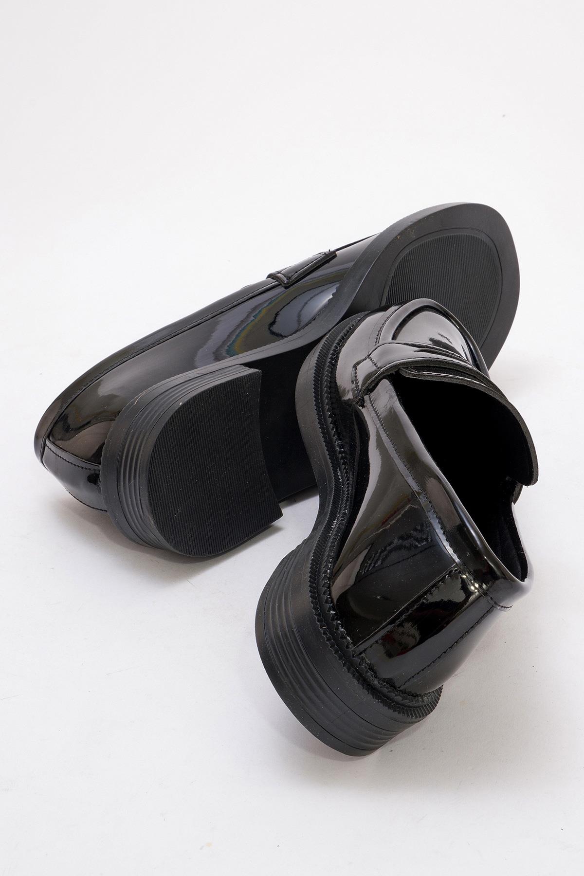 Kadın Loafer Ayakkabı SİYAH RUGAN - Görsel 5