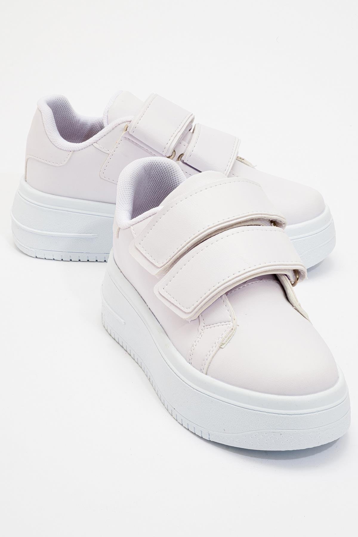 Cırtlı Kadın Spor Ayakkabı BEYAZ BEYAZ - Görsel 2