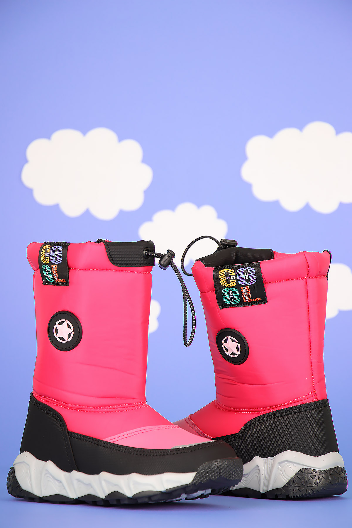 Lina Kaymaz Taban Fermuarlı Çocuk Kar Botu Çizme - Görsel 2