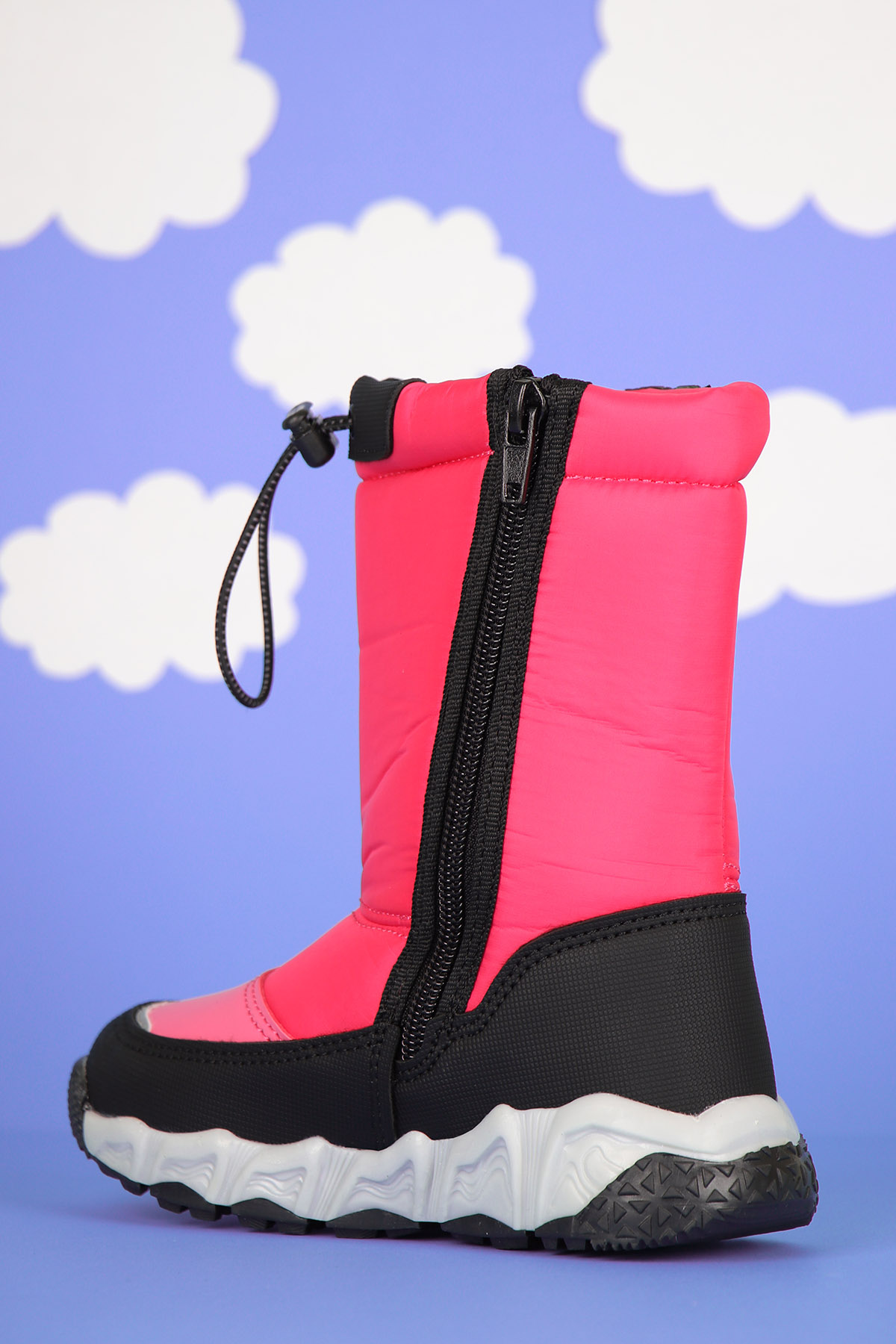 Lina Kaymaz Taban Fermuarlı Çocuk Kar Botu Çizme - Görsel 4