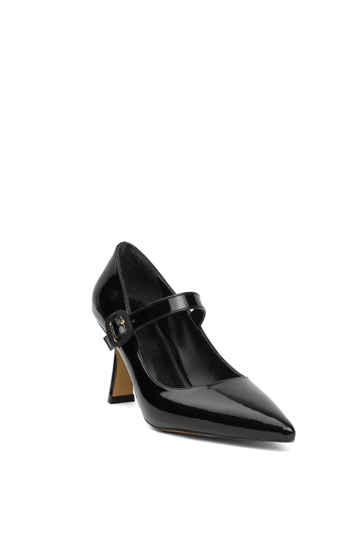 PM537 K208 Kadın Klasik Topuklu Ayakkabı Siyah - Görsel 3