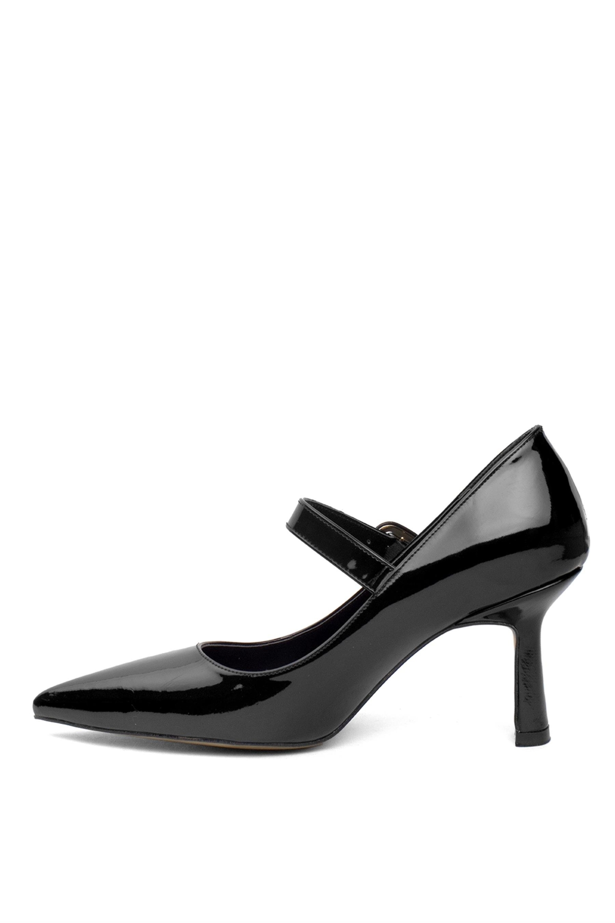PM537 K208 Kadın Klasik Topuklu Ayakkabı Siyah - Görsel 4