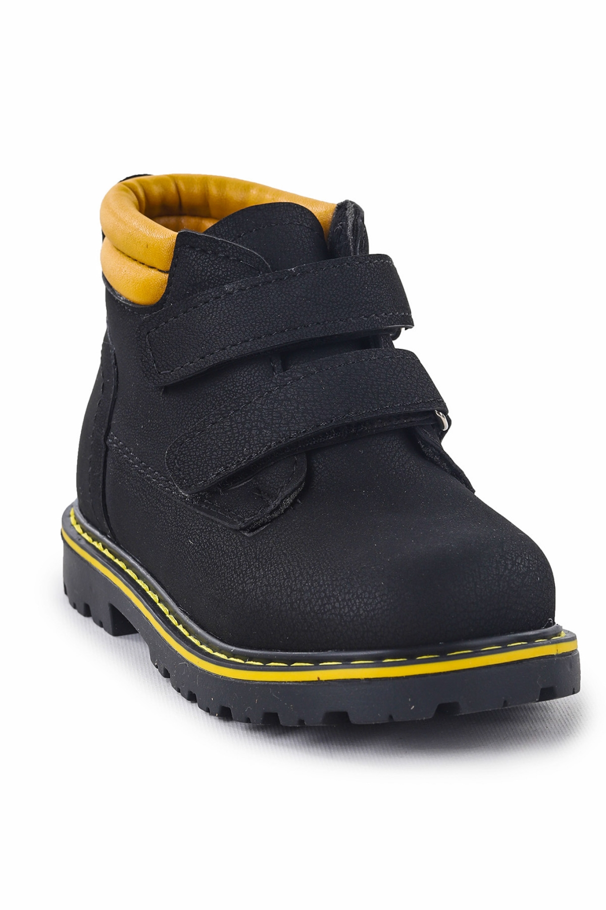 Cırtlı Erkek Bebek Bot Ayakkabı Arz 1118 Siyah - Sarı - Görsel 7