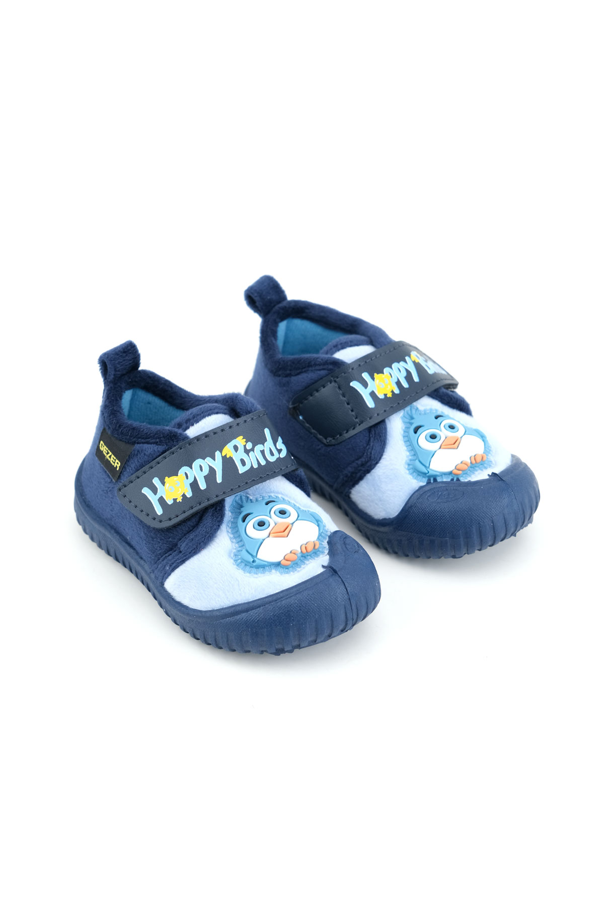 Kışlık Cırtlı Ayarlanabilir Rahat Taban Happy Birds Bebe Erkek Panduf Ayakkabı - Görsel 10