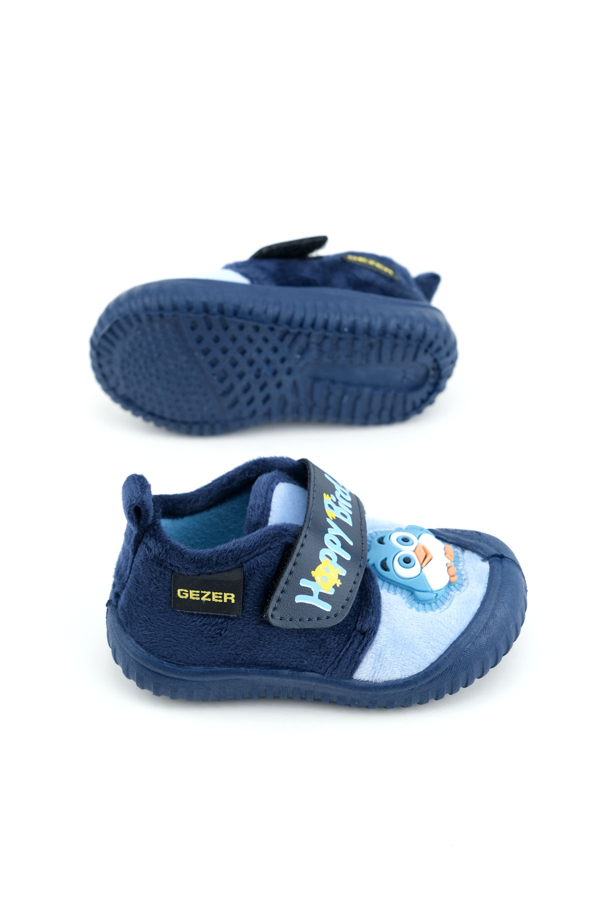 Kışlık Cırtlı Ayarlanabilir Rahat Taban Happy Birds Bebe Erkek Panduf Ayakkabı - Görsel 11