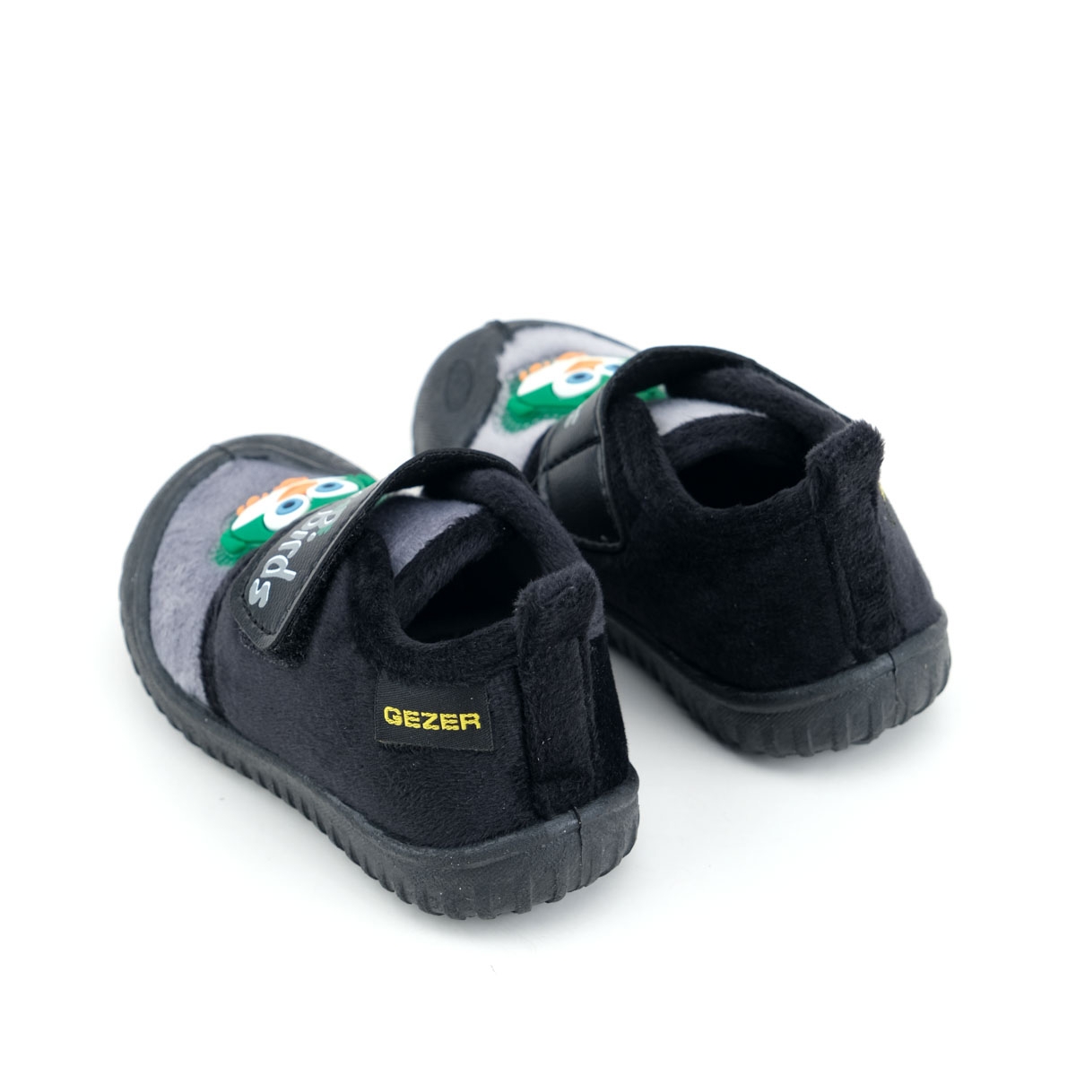 Kışlık Cırtlı Ayarlanabilir Rahat Taban Happy Birds Bebe Erkek Panduf Ayakkabı - Görsel 3