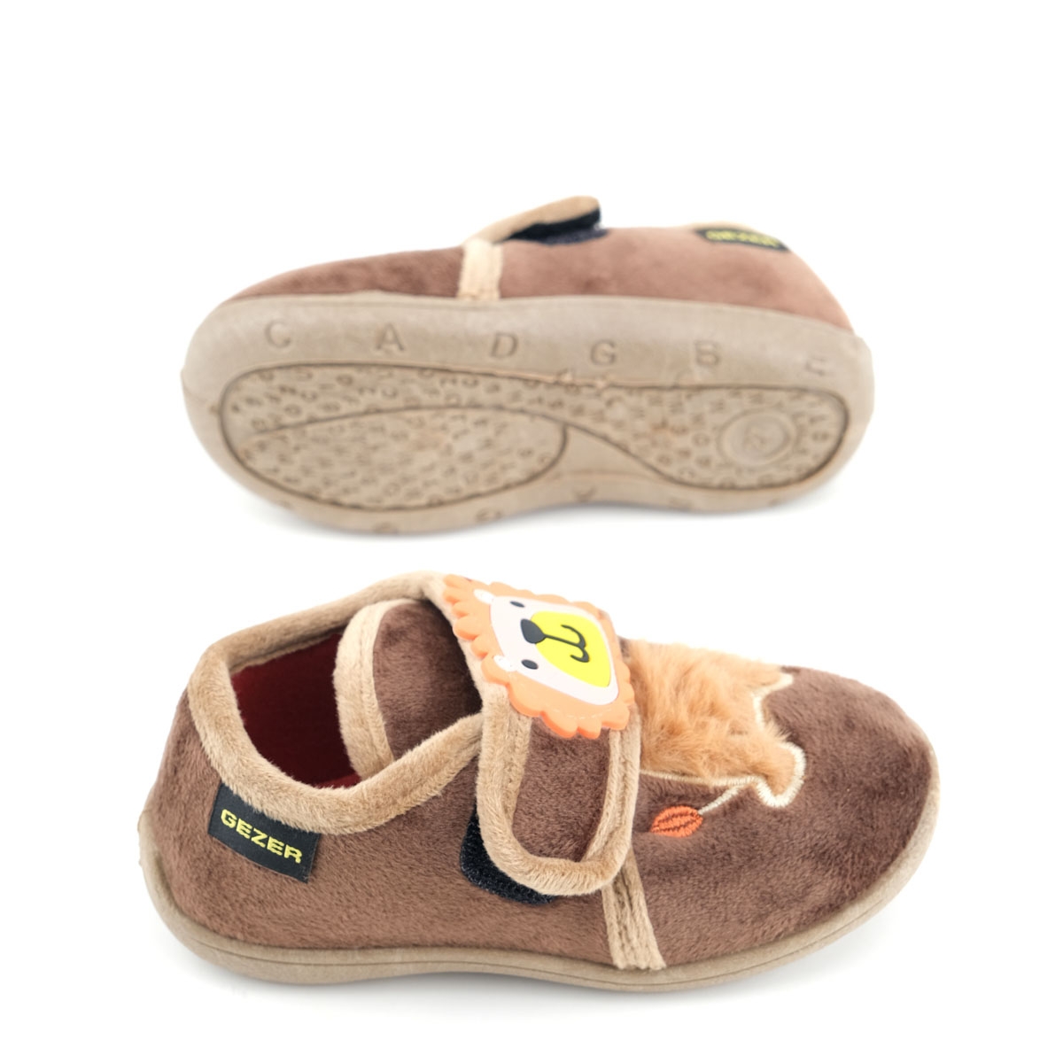 Kışlık Cırtlı Ayarlanabilir Rahat İç Taban Erkek Çocuk Panduf Ayakkabı - Görsel 3