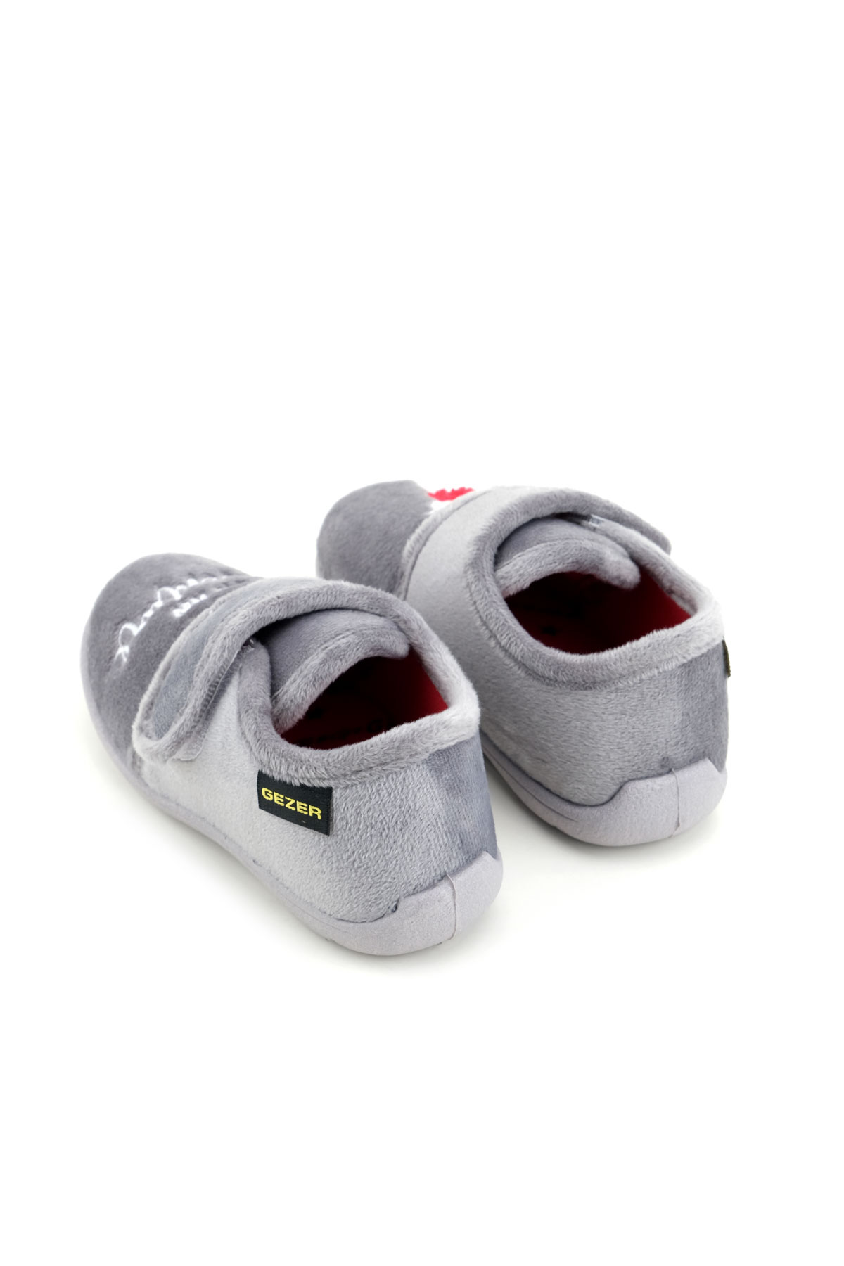 Kışlık Cırtlı Ayarlanabilir Rahat Taban Erkek Çocuk Panduf Ayakkabı - Görsel 5