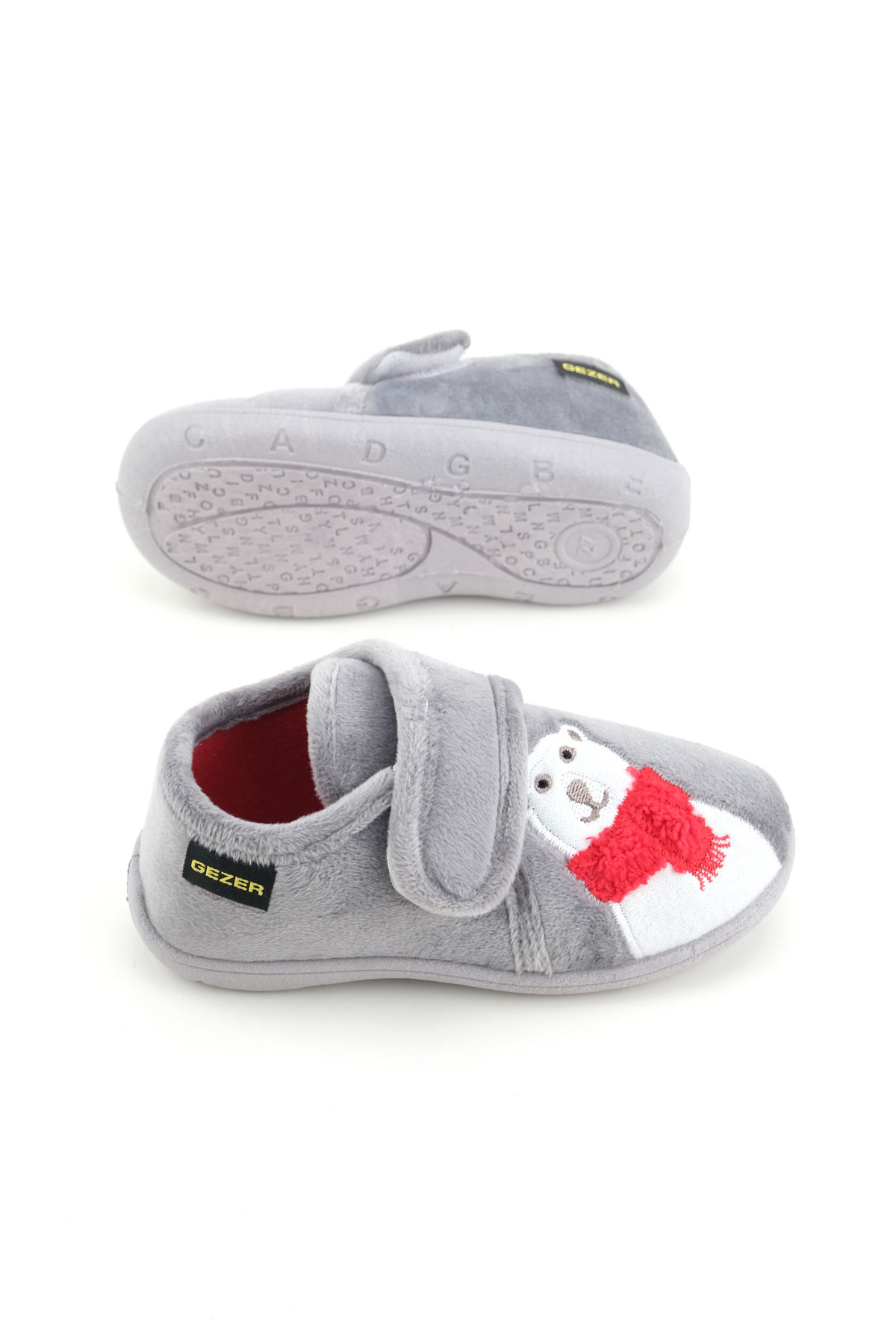 Kışlık Cırtlı Ayarlanabilir Rahat Taban Erkek Çocuk Panduf Ayakkabı - Görsel 6