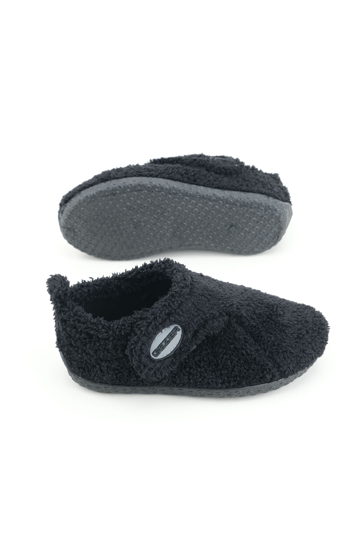 Erkek Çocuk Kışlık Tek Cırtlı Ayarlanabilir PVC Taban Ev Okul Kreş Panduf - Görsel 6