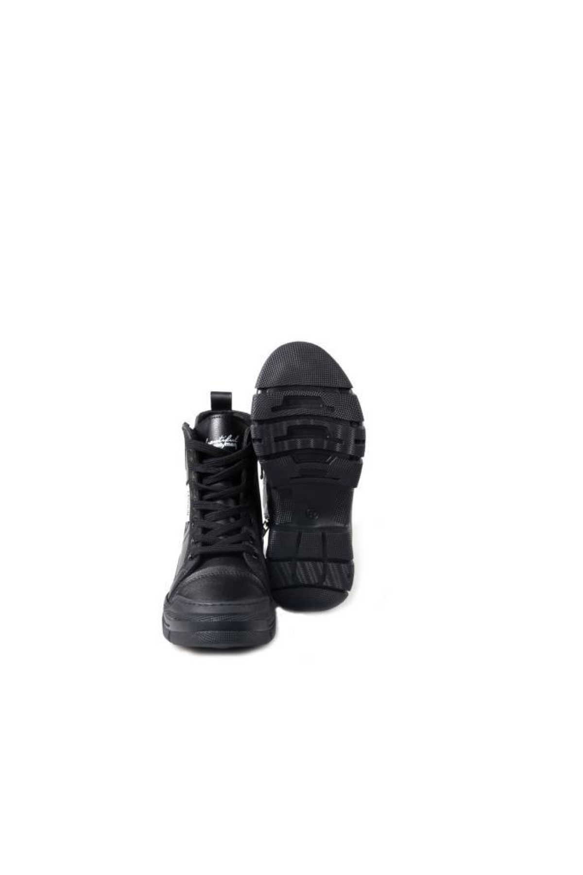 Snicker 02963 Taşlı Bağcıklı Termo Taban Kışlık Bot - Görsel 6