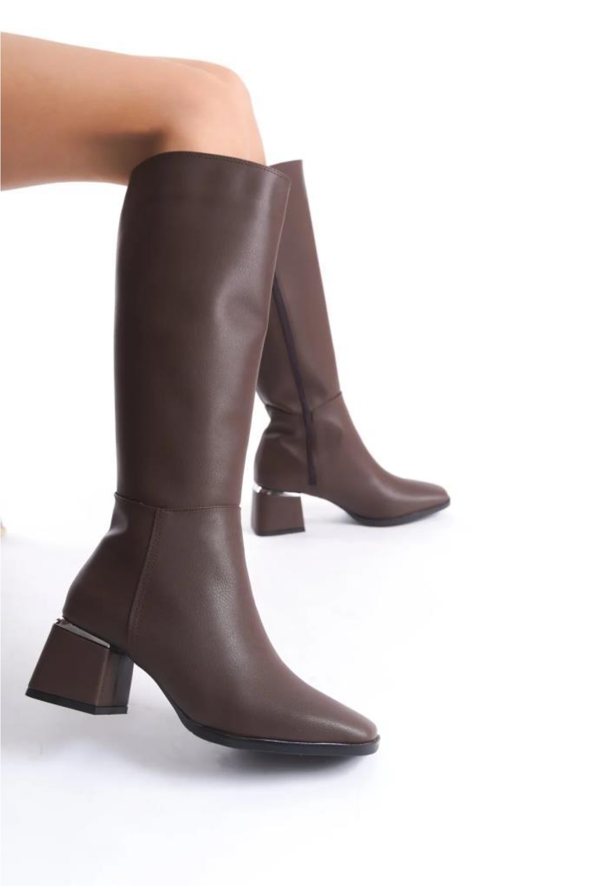 Snyrt 03032 Kadın Topuklu Çizme Bot - Görsel 2
