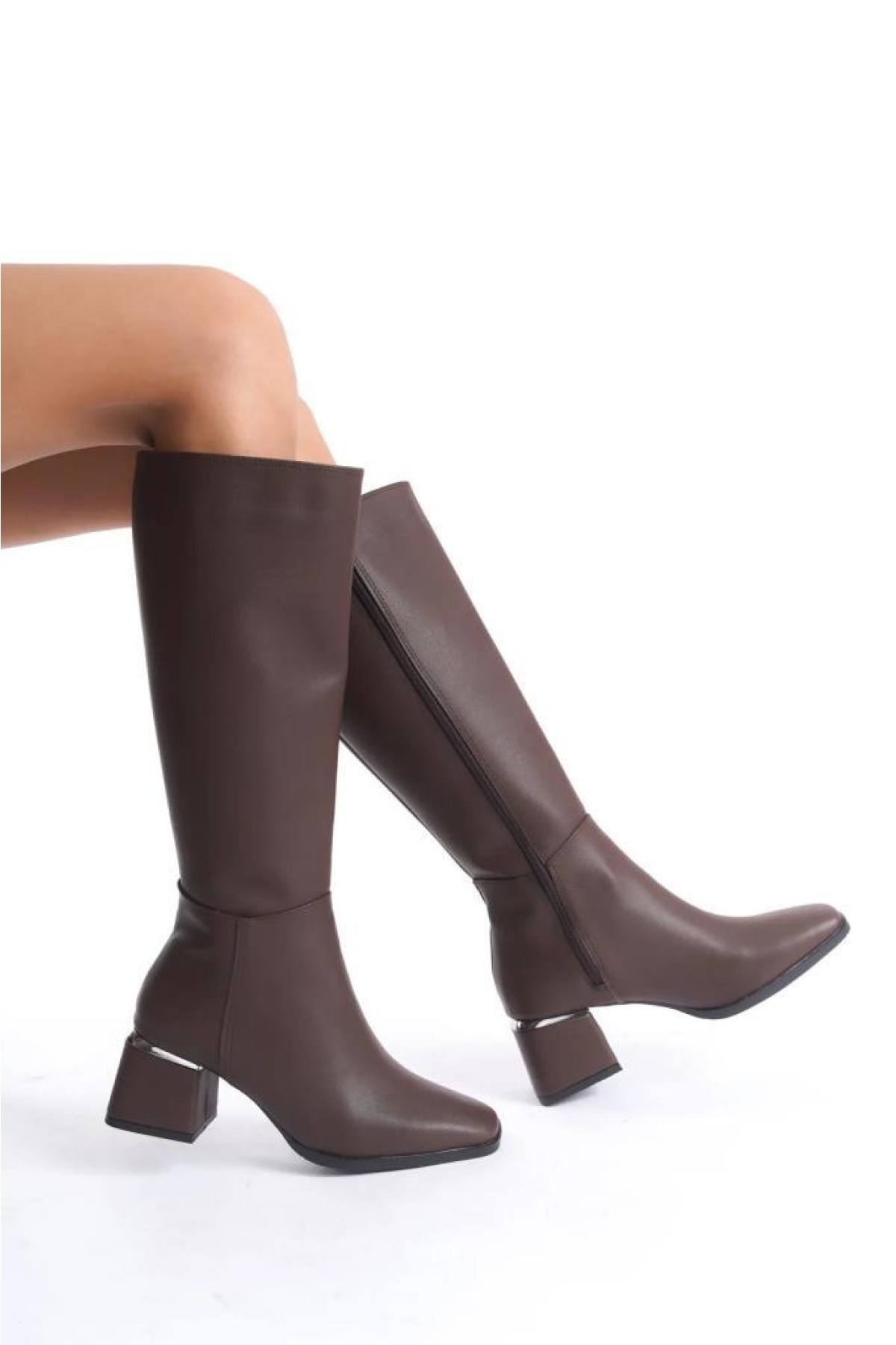 Snyrt 03032 Kadın Topuklu Çizme Bot - Görsel 3
